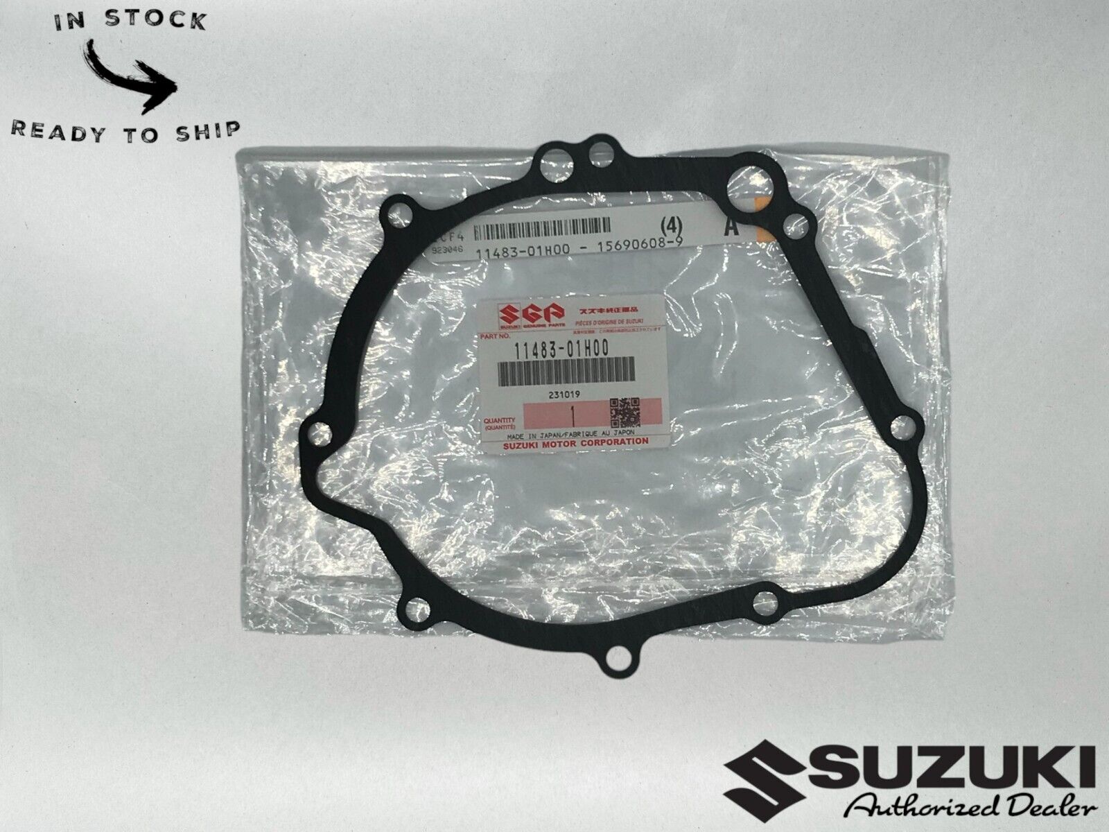 Suzuki Genuine OEM Left Crankcase Cover Gasket 11483-01H00