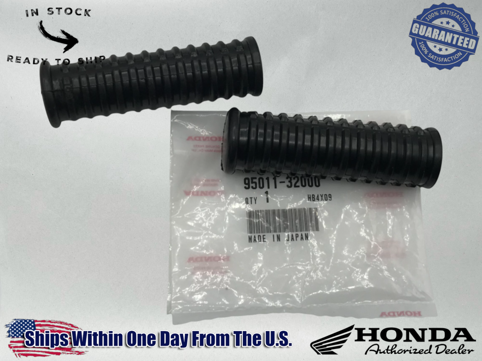 Honda Genuine Rear Footpeg Rubber Set CA102 CA105 CT90 CM91 CL70 95011-32000 