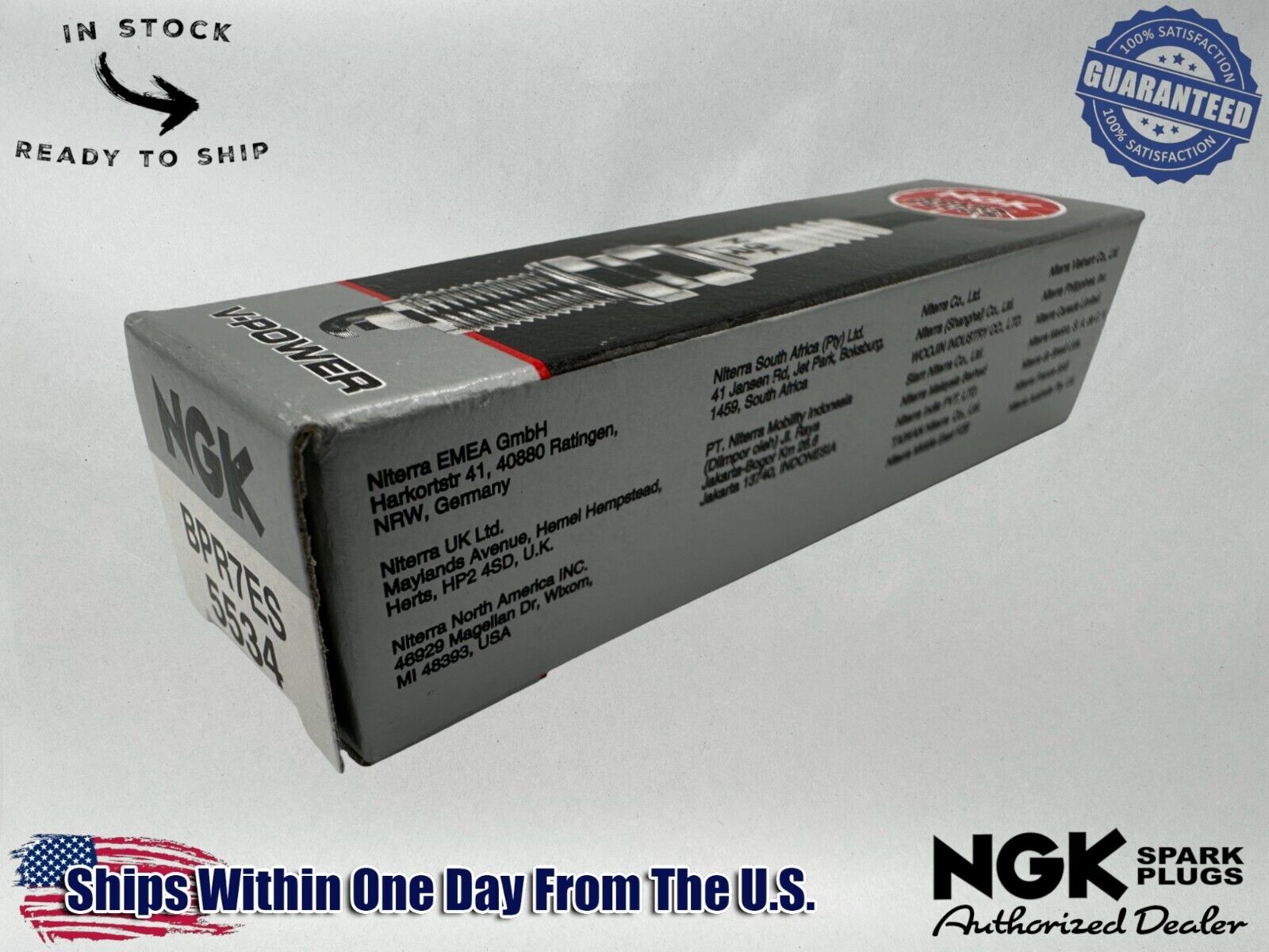 NGK Genuine OEM Authentic Spark Plug BPR7ES