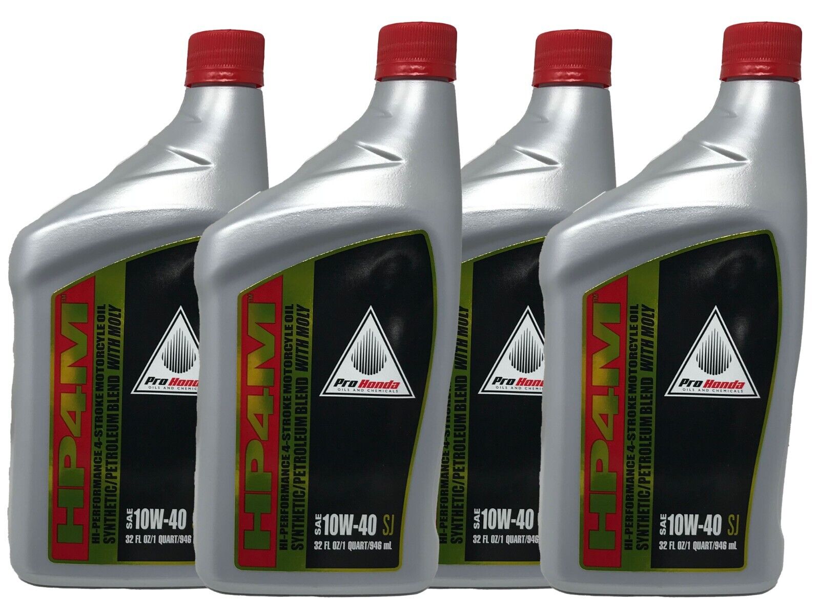 4 Quarts of Genuine 08C35-A141M02 HP4M Honda 4-Stroke Synthetic Blend 10W-40 Oil