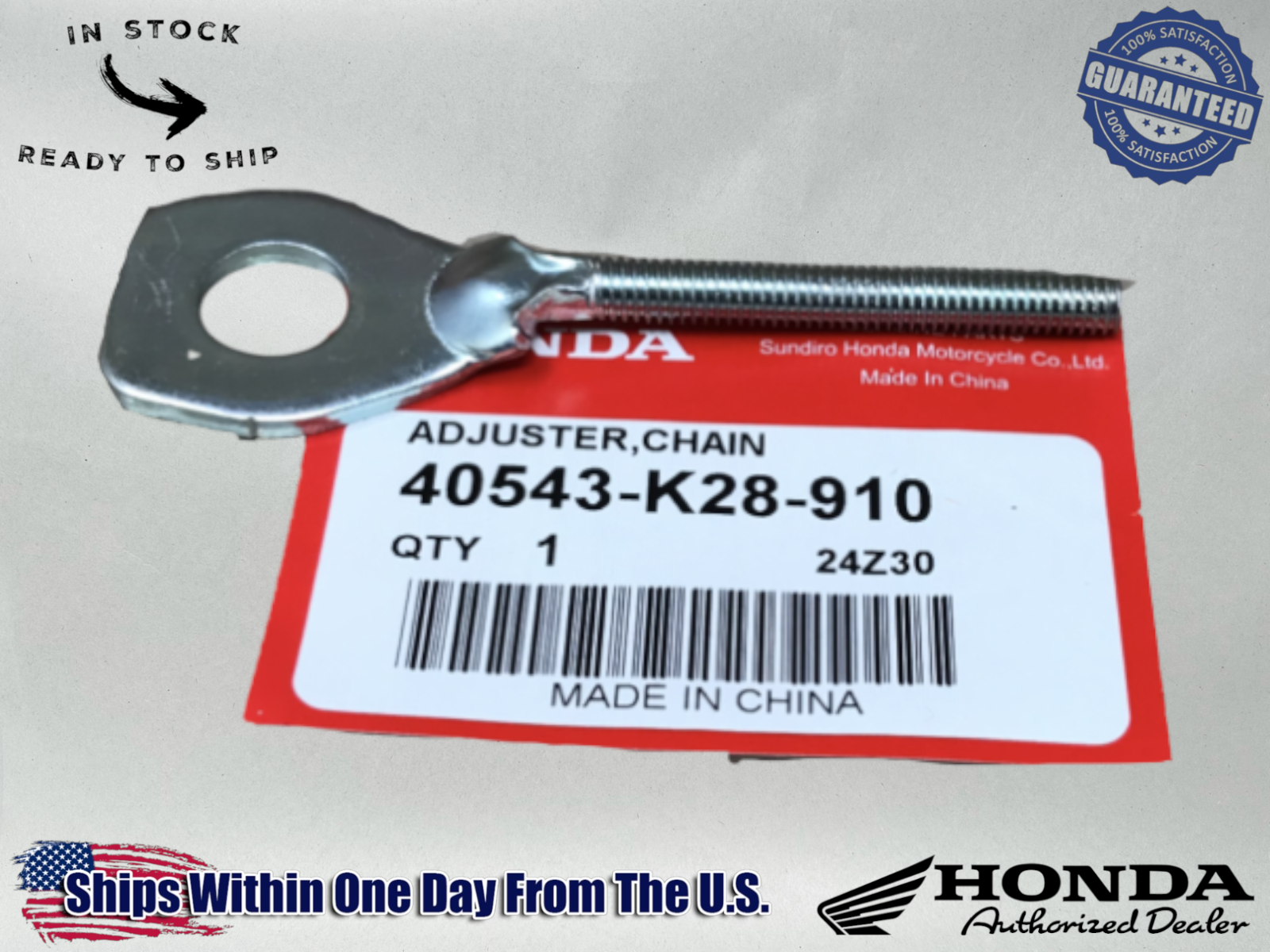 Honda OEM Chain Adjuster X2 CRF125F 2014-2023 40543-K28-910