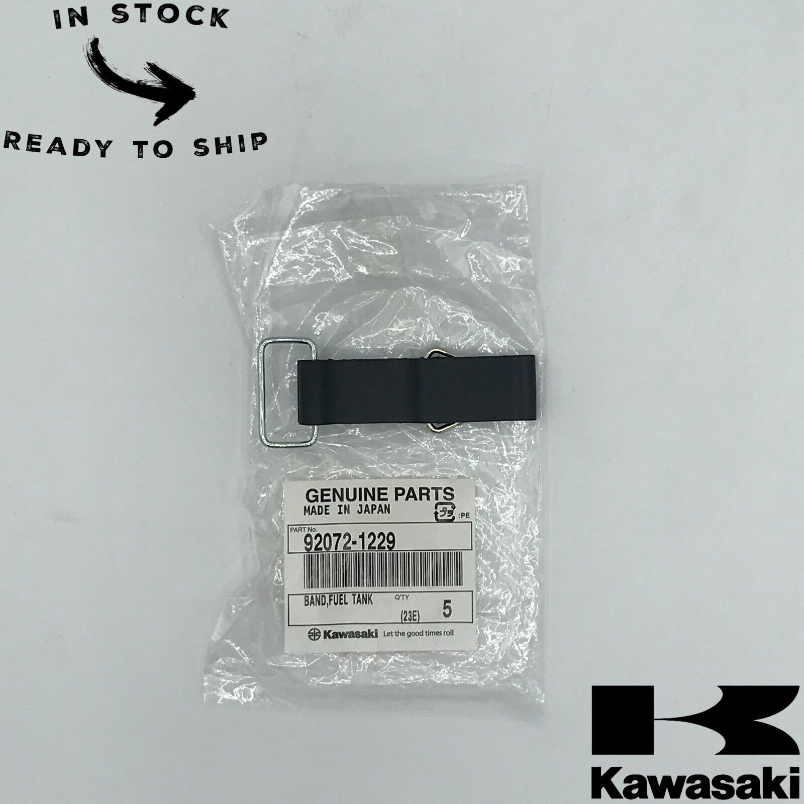 Genuine OEM Kawasaki Gas Tank Strap Band 92072-1229