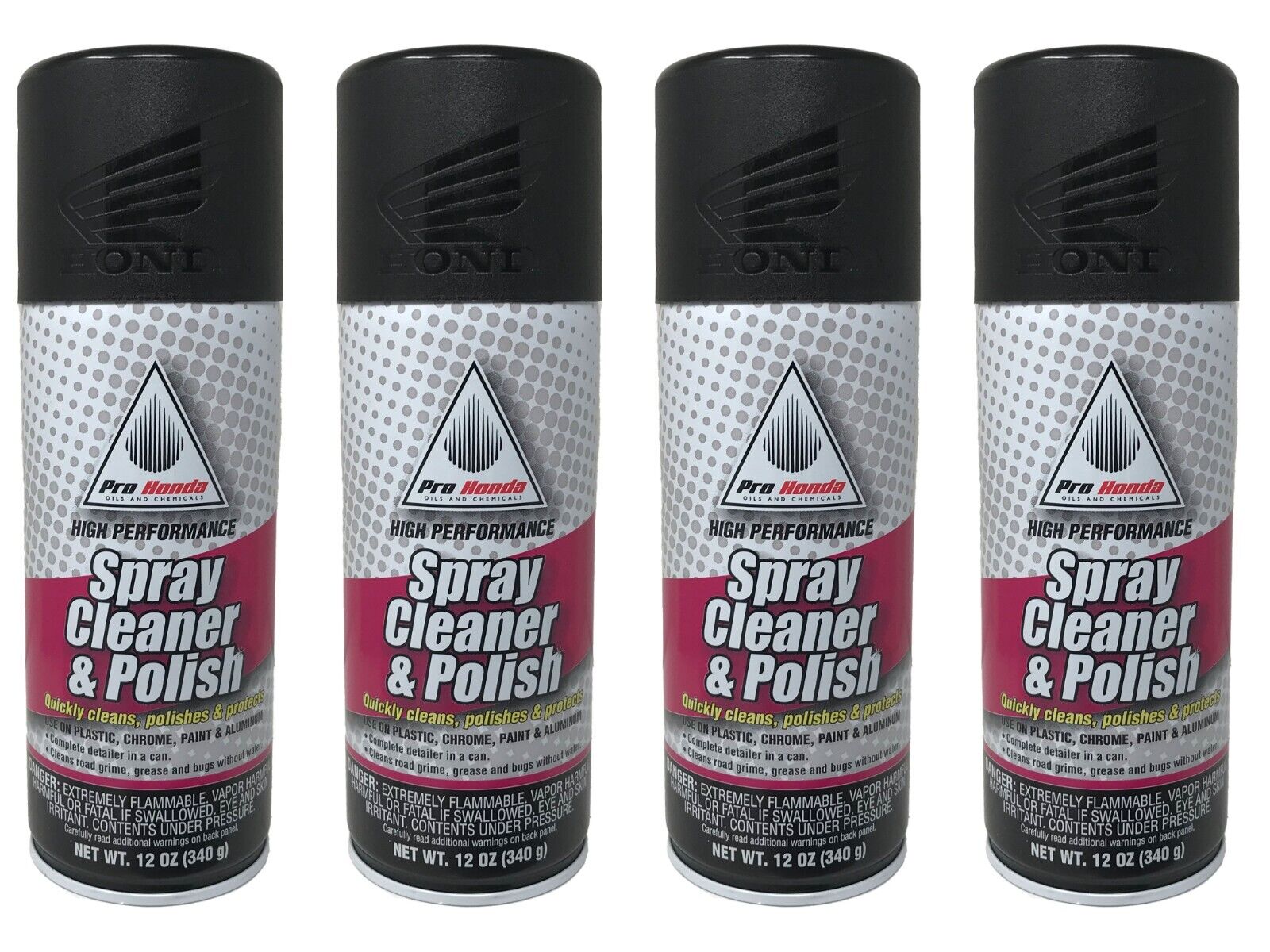 Honda Genuine OEM Spray Cleaner & Polish 08732-SCP00 - 4 Pack