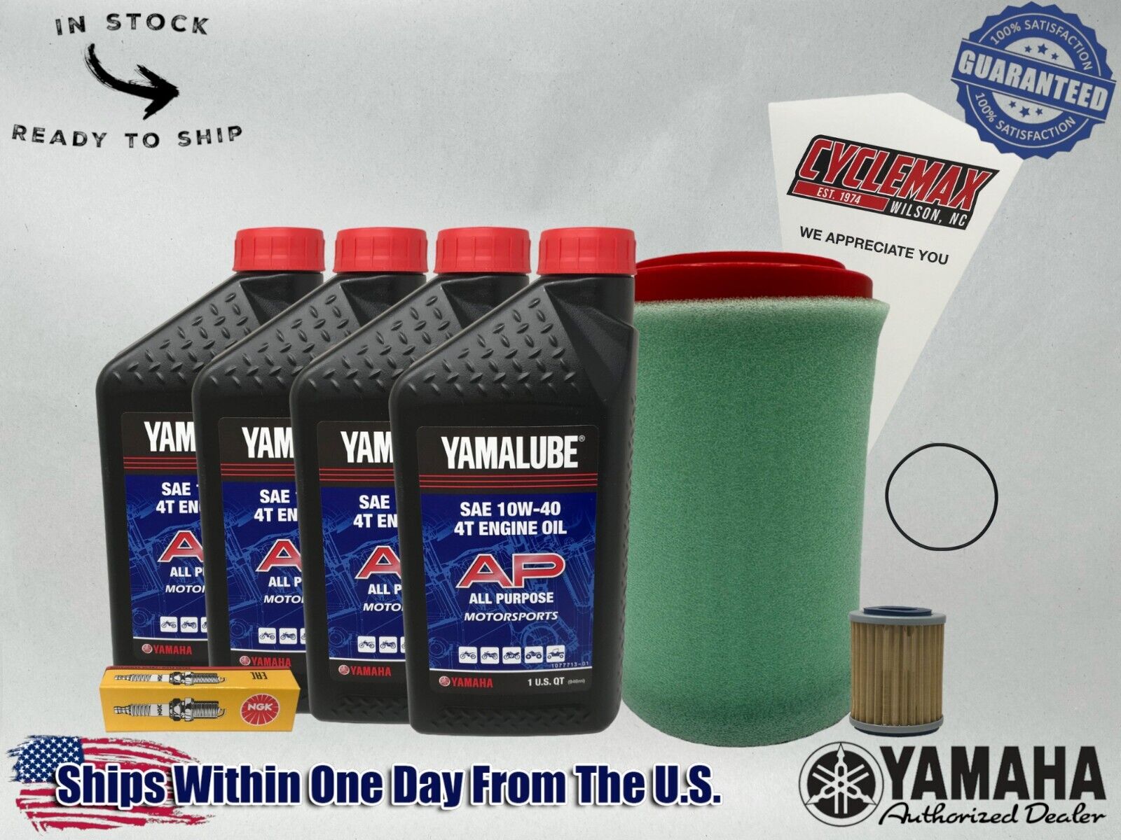 Cyclemax Standard Yamalube Tune-Up Kit fits 2000-2012 Yamaha BIG BEAR 400