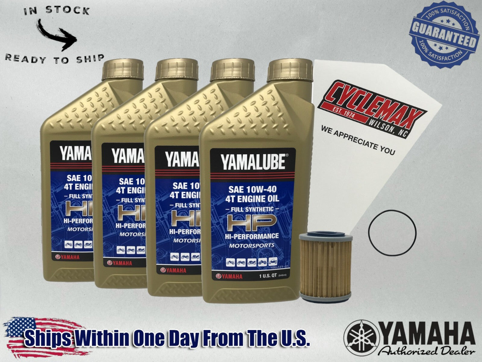 Yamaha Yamalube Full Synthetic Oil Change Kit for 2000-2012 BIG