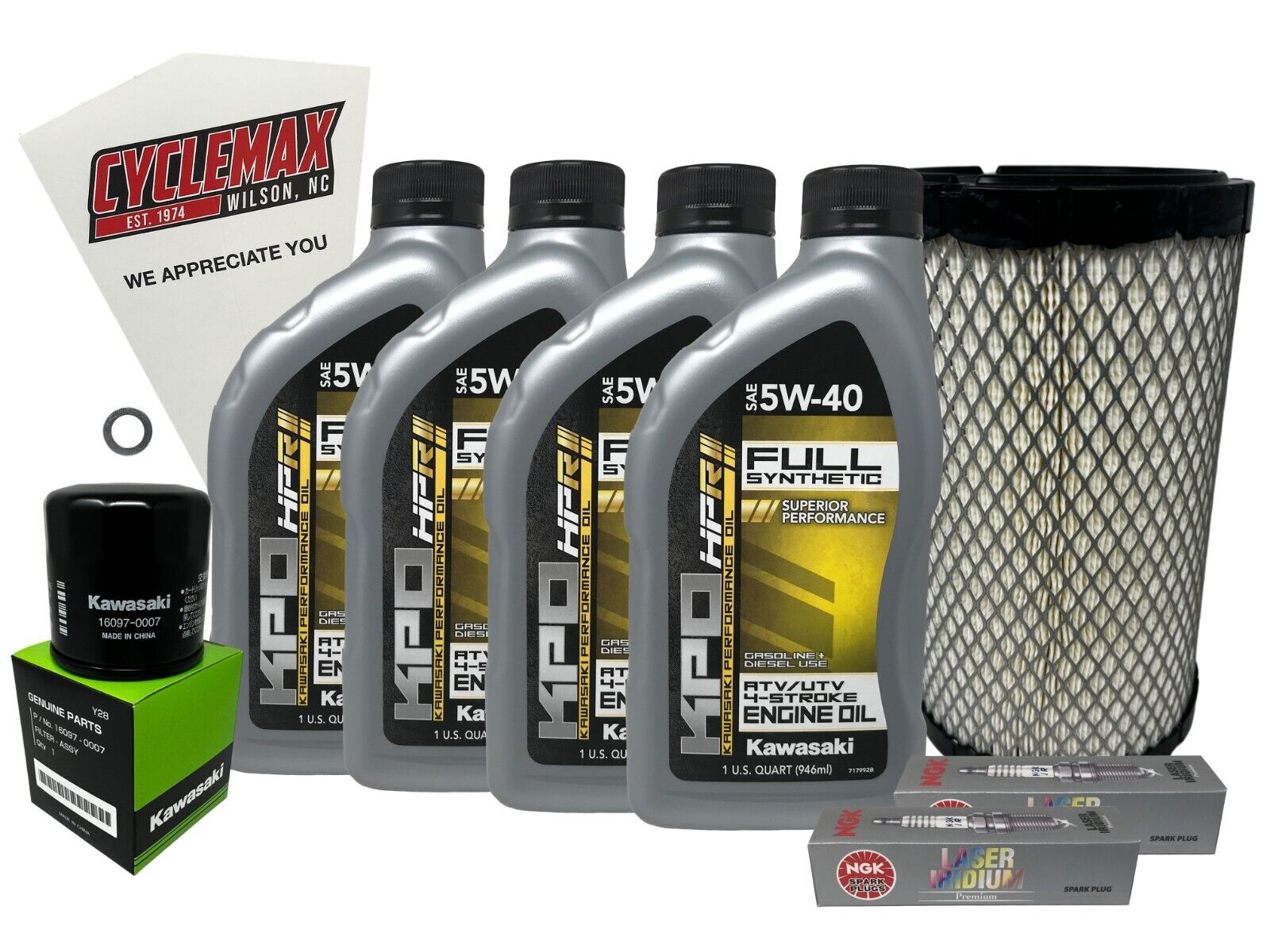 Cyclemax Full Synthetic Tune-Up Kit fits 2020-2023 Kawasaki Teryx KRX 1000