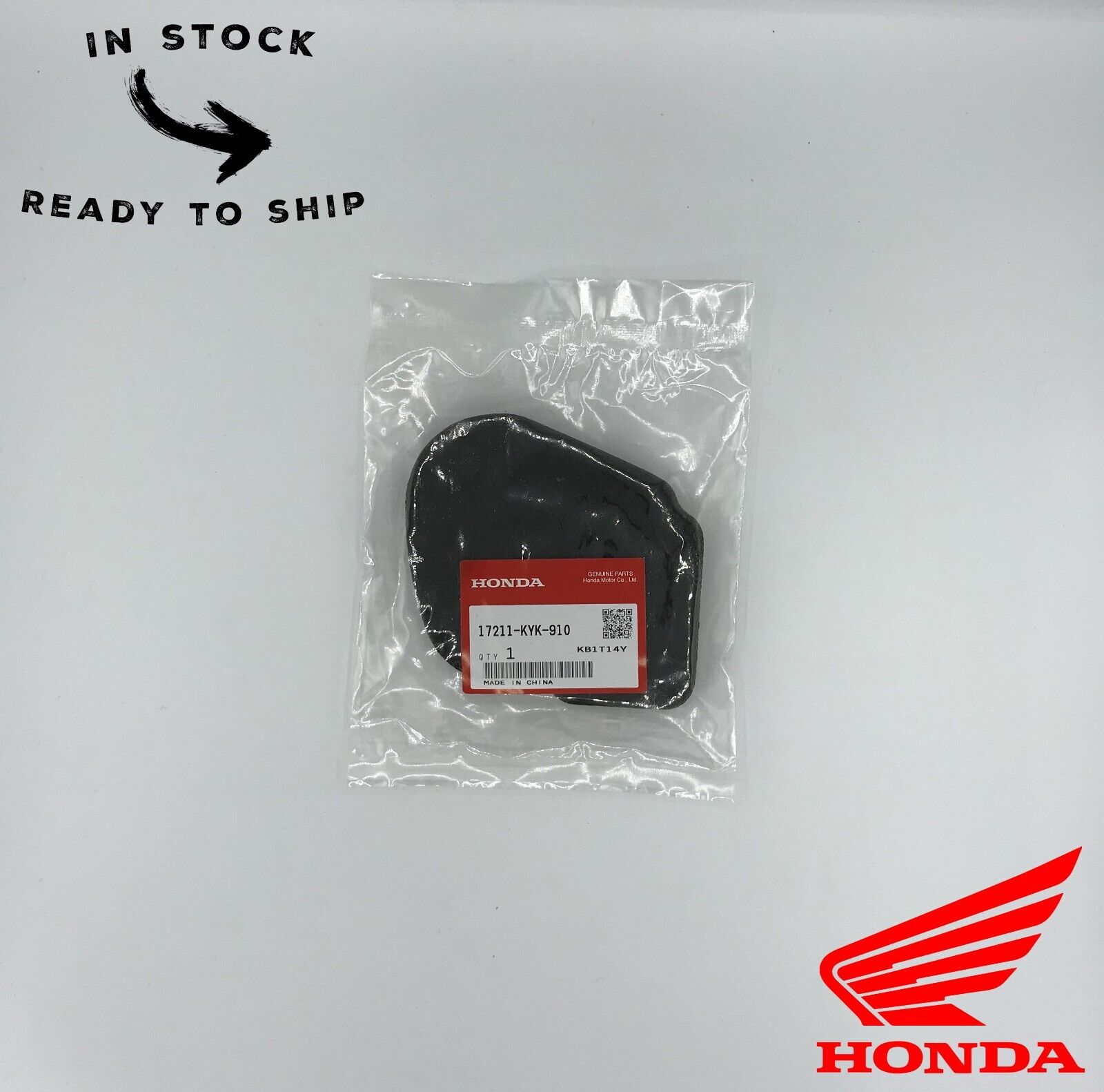 Genuine OEM Honda Air Filter Element 17211-KYK-910