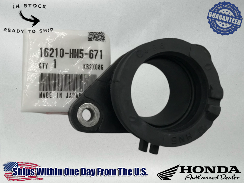 Honda OEM Intake Manifold Carburetor Boot TRX 350 Rancher 2000-06 16210-HN5-671
