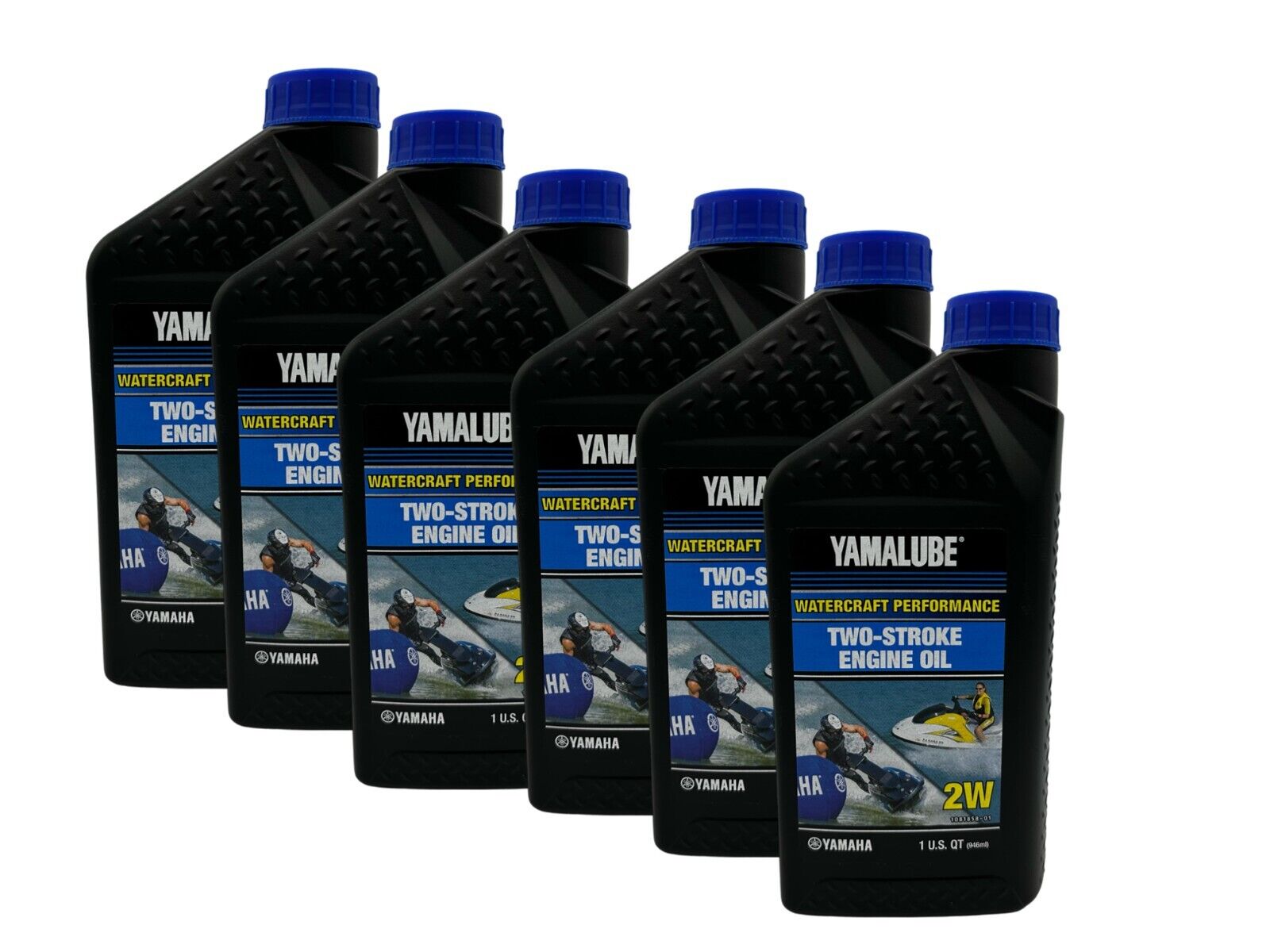 Yamaha Yamalube 2W Watercraft 2-Stroke Engine Oil LUB-2STRK-W1-12-6PACK