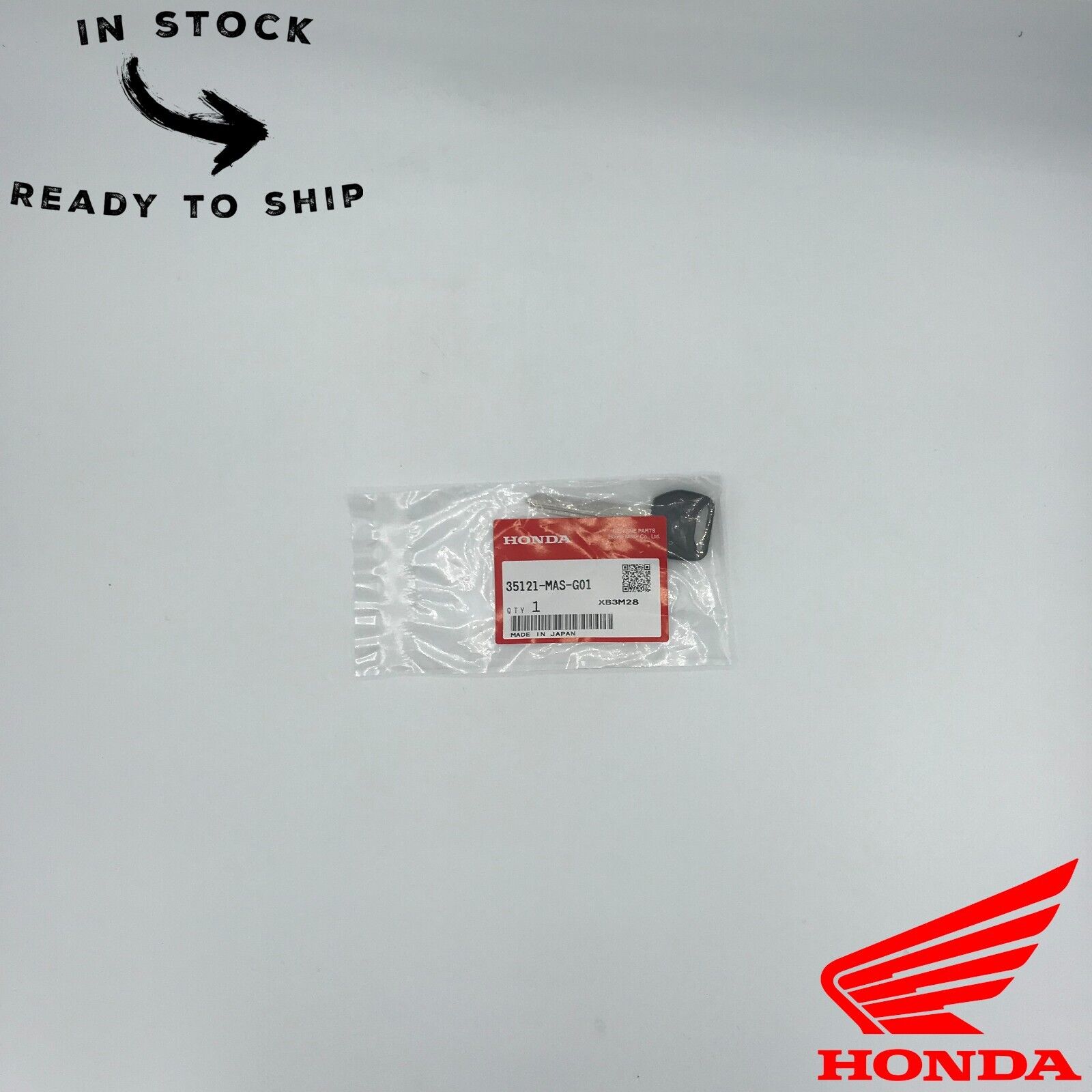 Genuine OEM Honda Blank Key 35121-MAS-G01