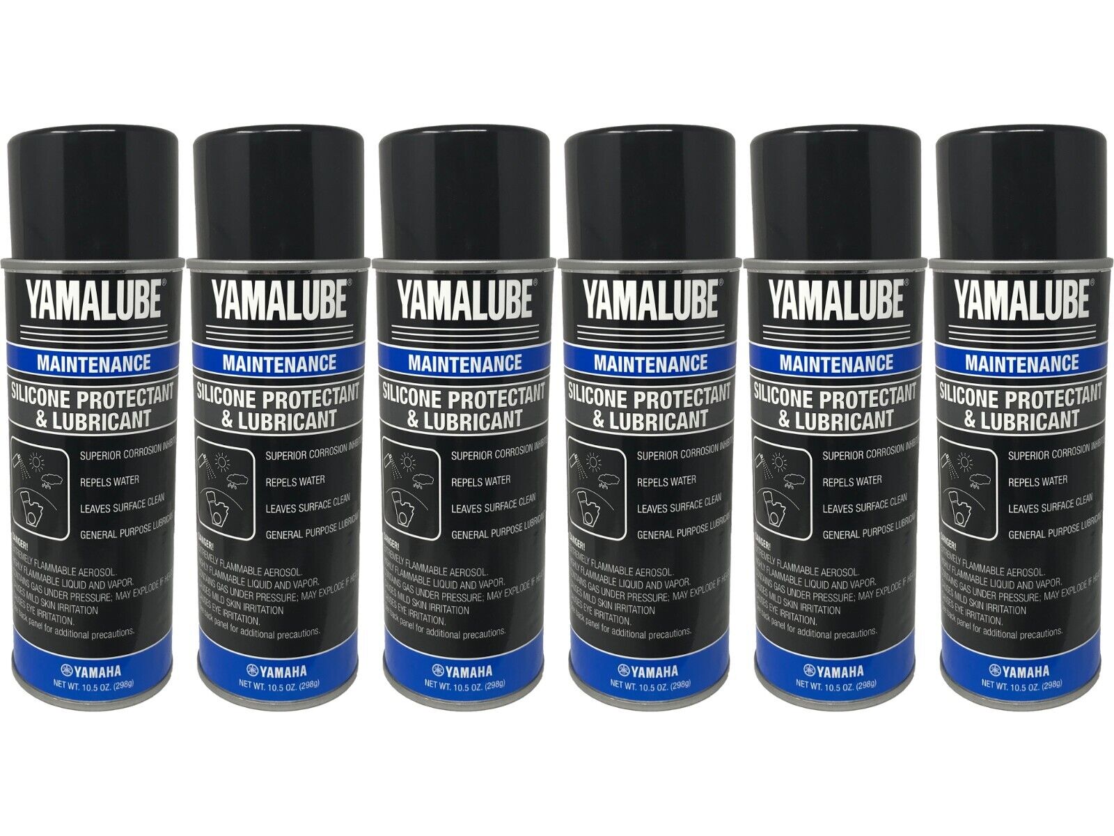 Yamaha Genuine Yamalube Silicone Protectant & Lubricant ACC-SLCNS-PR-AY - 6 Pack