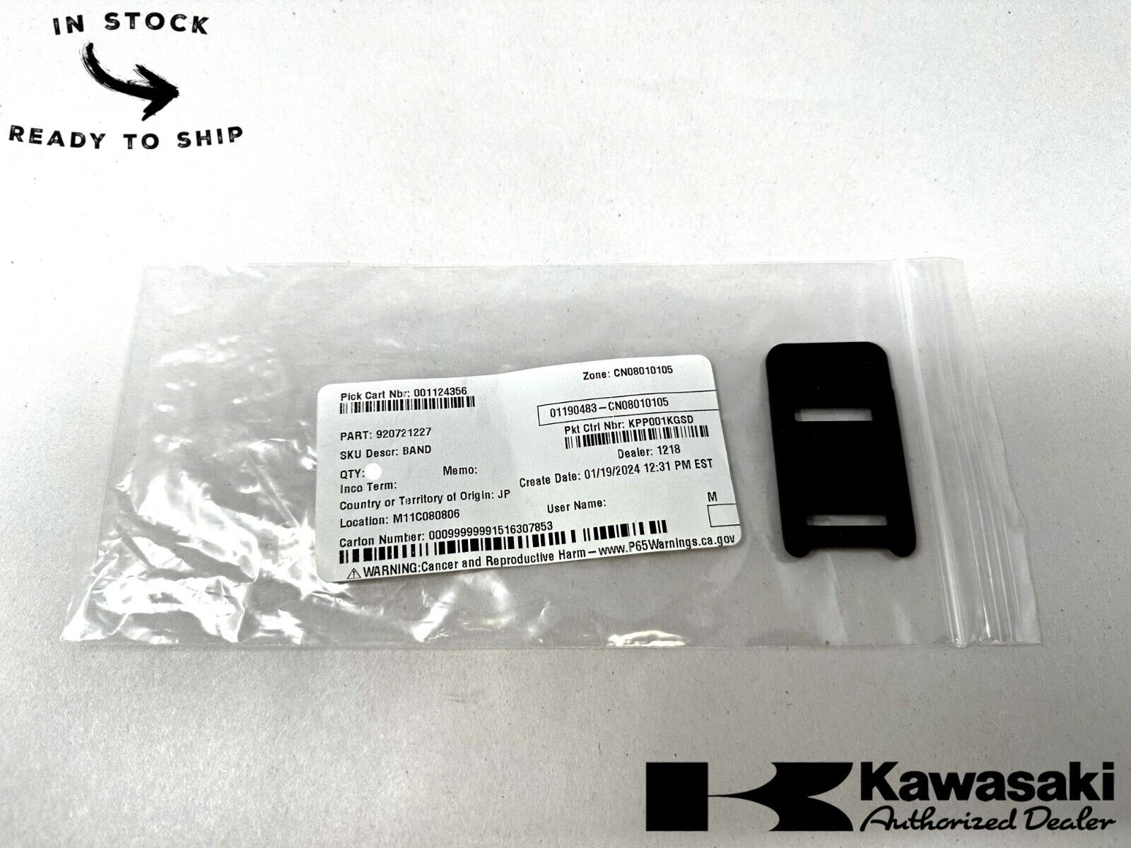 Kawasaki Genuine OEM Band 92072-1227