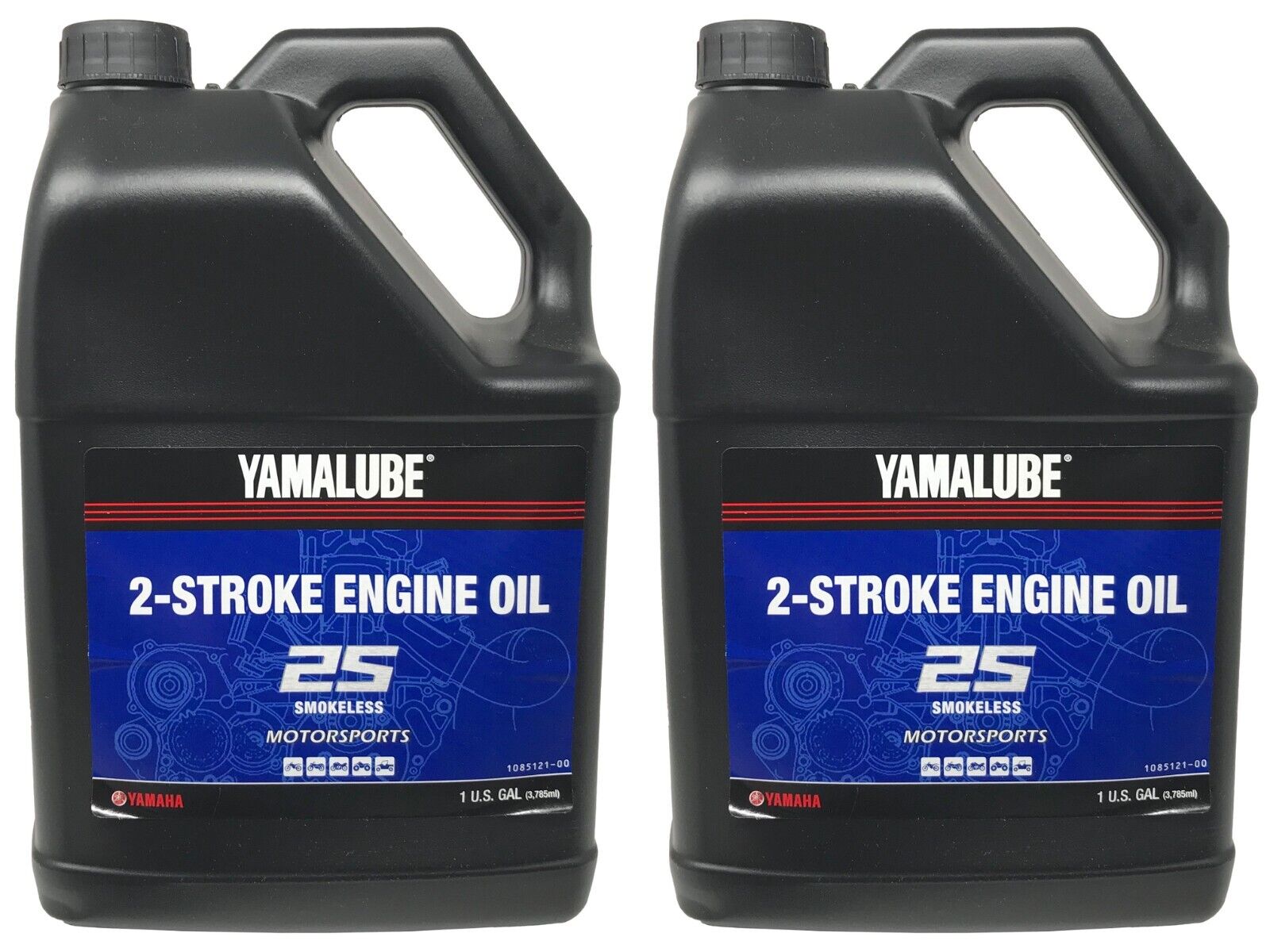 Yamaha Genuine OEM 2S Smokeless Engine Oil LUB-2STRK-S1-04 - 2 Pack