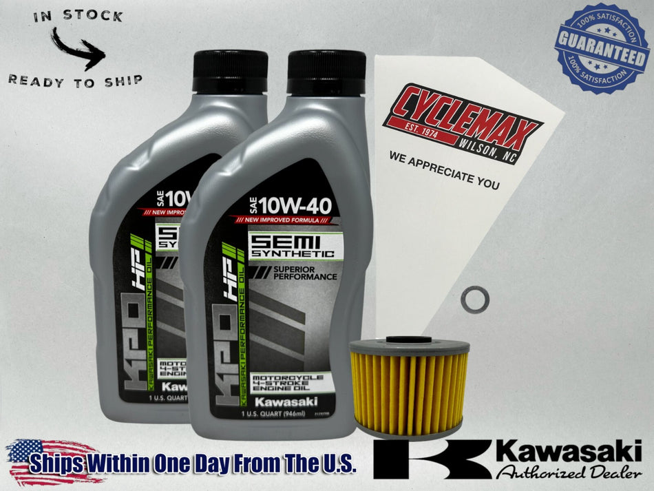 Semi-Synthetic KPO Oil Change Kit fits 2008-2014 Kawasaki KFX450R