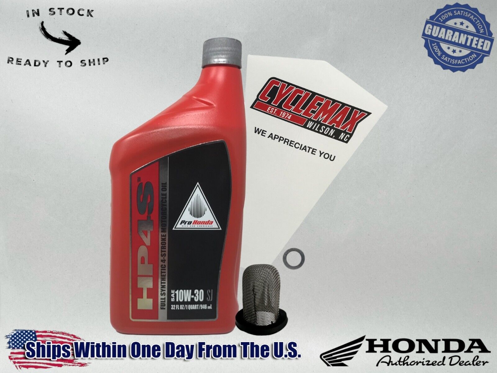 Cyclemax Full Synthetic Oil Change Kit fits 2022-2024 Honda NAVI