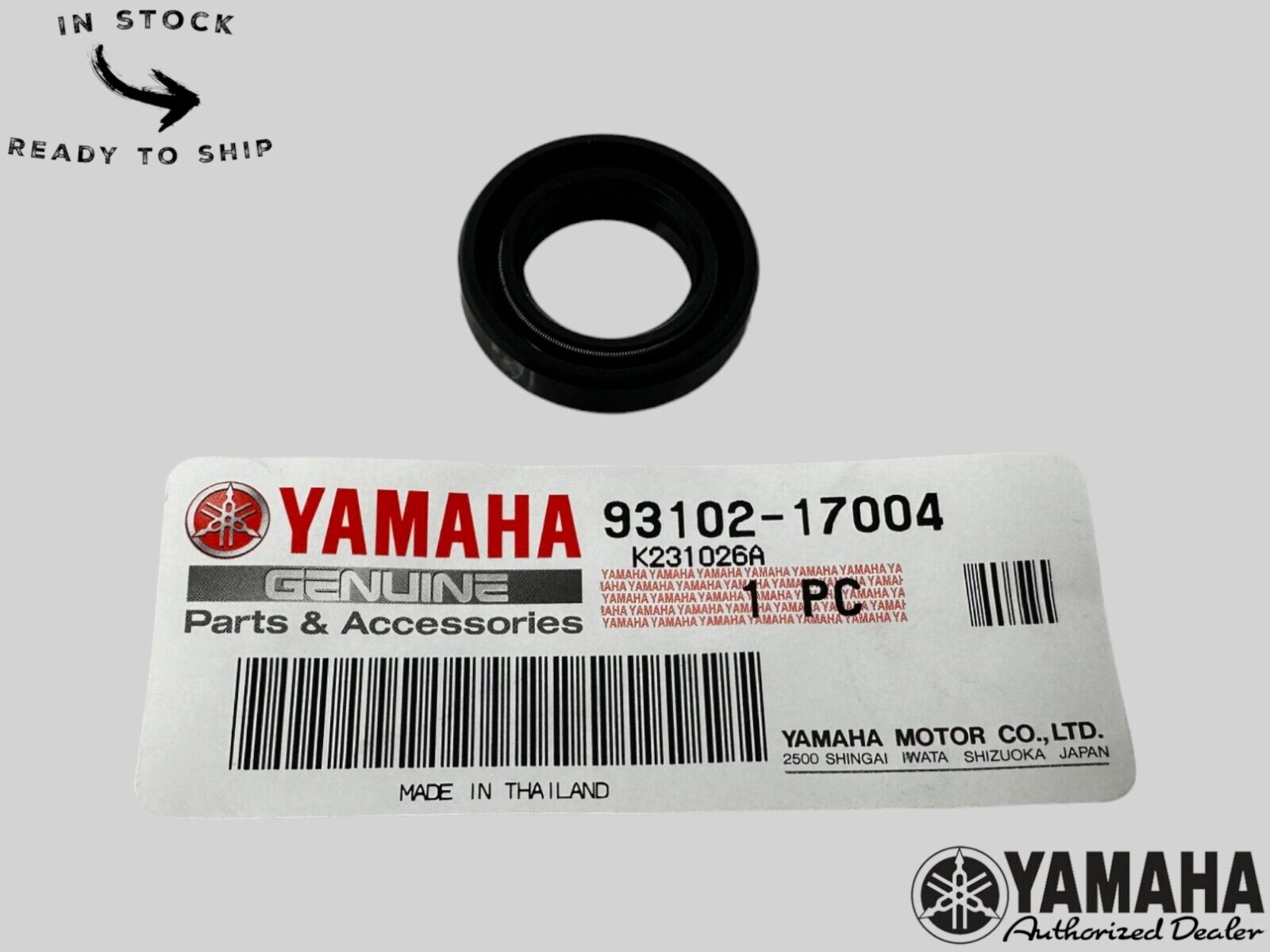 Yamaha Genuine OEM Authentic SD Type Oil Seal 93102-17004-00