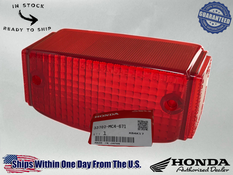 Honda OEM Tail Light Brake Lens ZX50 XR650l XR250L XL80S XL100S 33702-MC4-671
