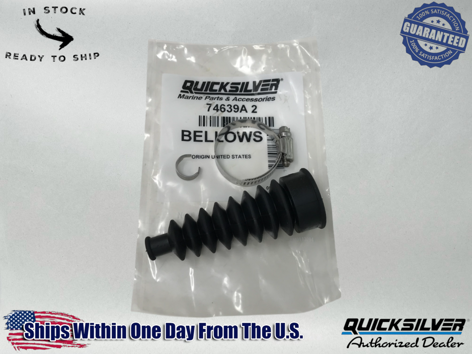 Mercury Genuine OEM Mercruiser Shift Cable Bellows Kit, Alpha Bravo 74639A2