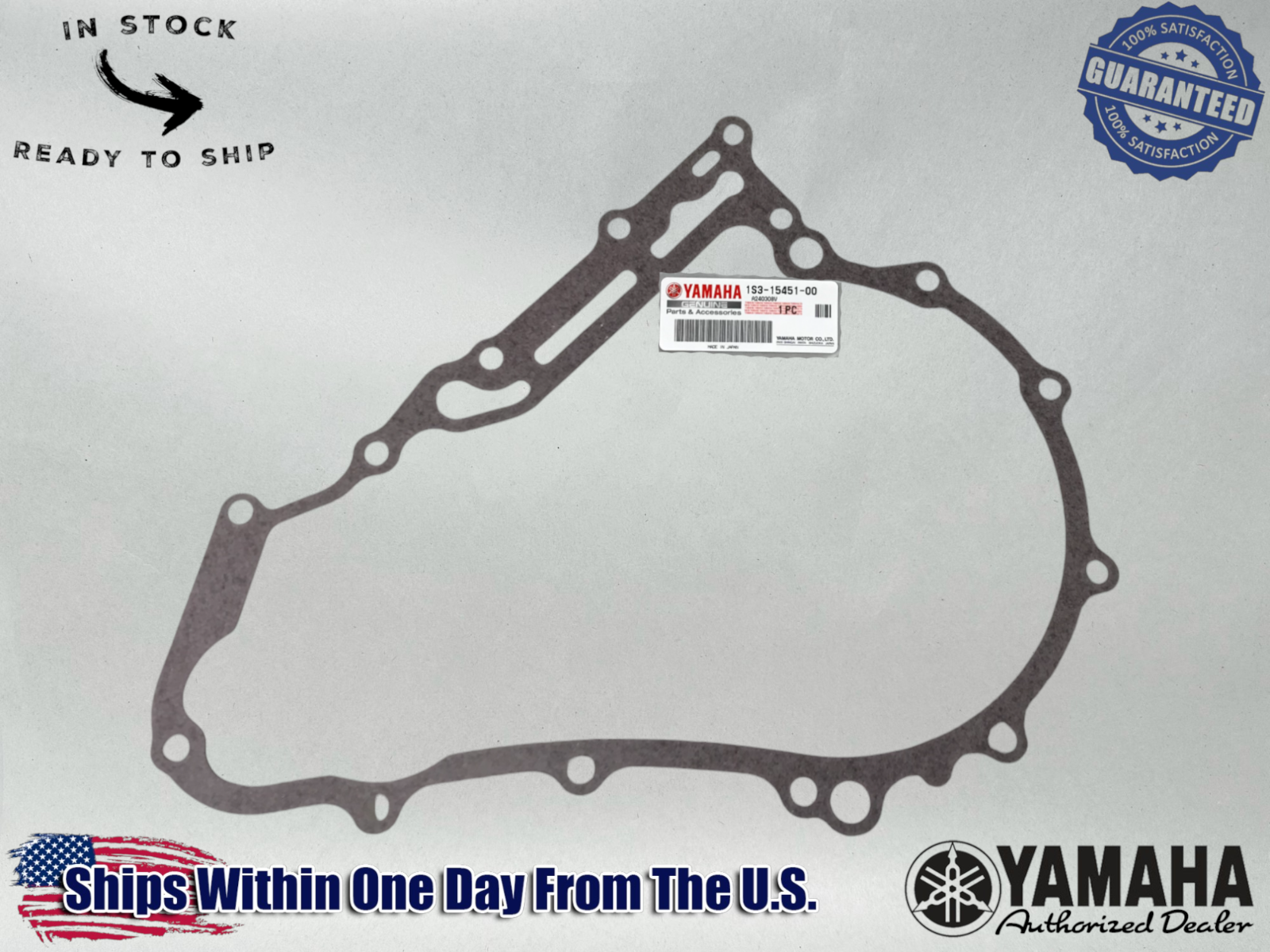 Yamaha Genuine OEM Authentic  Lh Stator Magneto Cover Gasket 1S3-15451-00-00