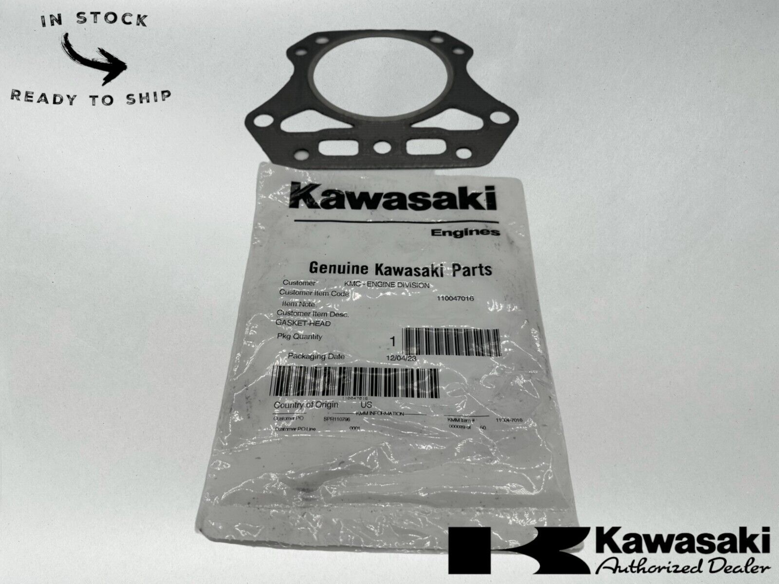 Kawasaki Genuine OEM Head Gasket 11004-7016