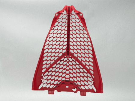 Yamaha OEM 2013-23 RAPTOR 700 GRILL RADIATOR GUARD RED PLASTIC 1PE-E2467-20 1