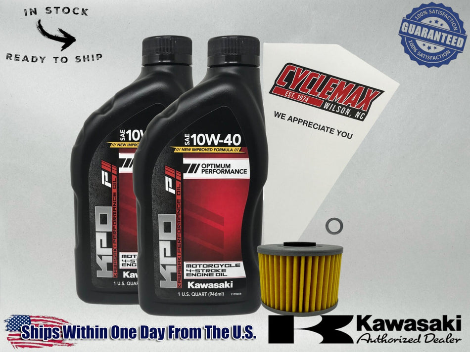 Standard KPO Oil Change Kit fits 2002-2025 Kawasaki KLX110