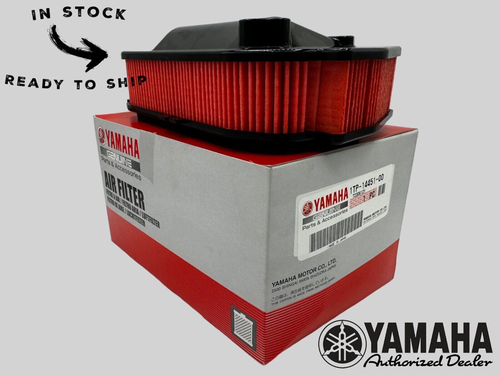 Yamaha Genuine OEM Authentic Air Filter 1TP-14451-00-00