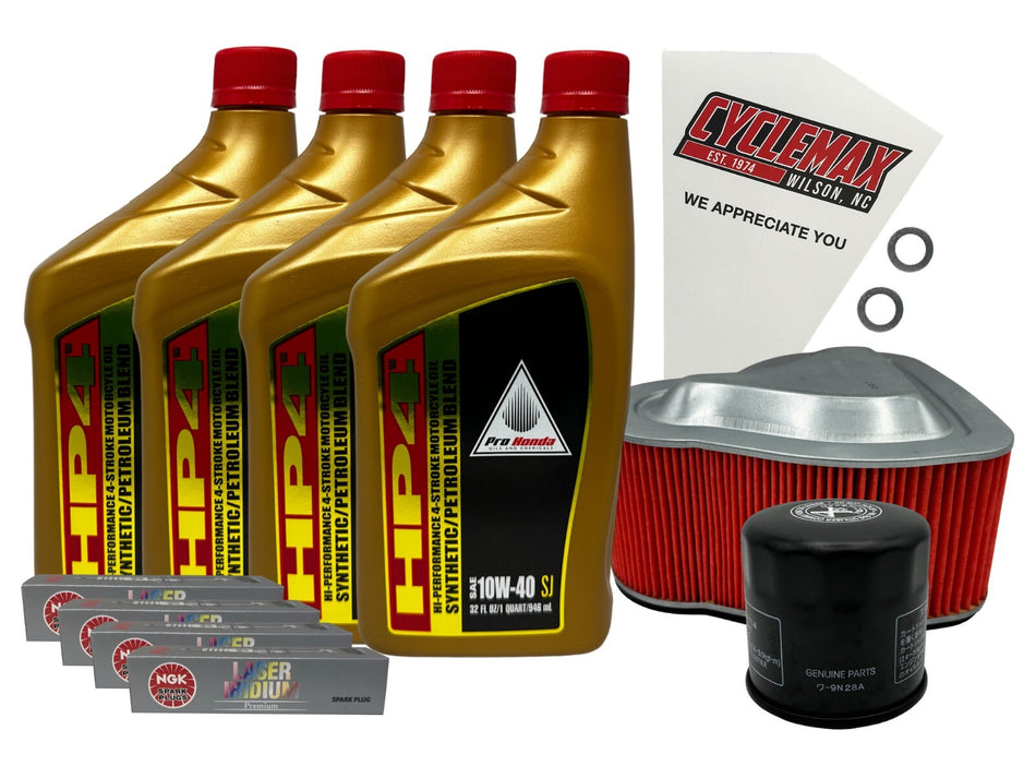 Honda HP4 Semi-Synthetic Tune-Up Kit for 2002-2008 VTX1800 with Spark Plugs