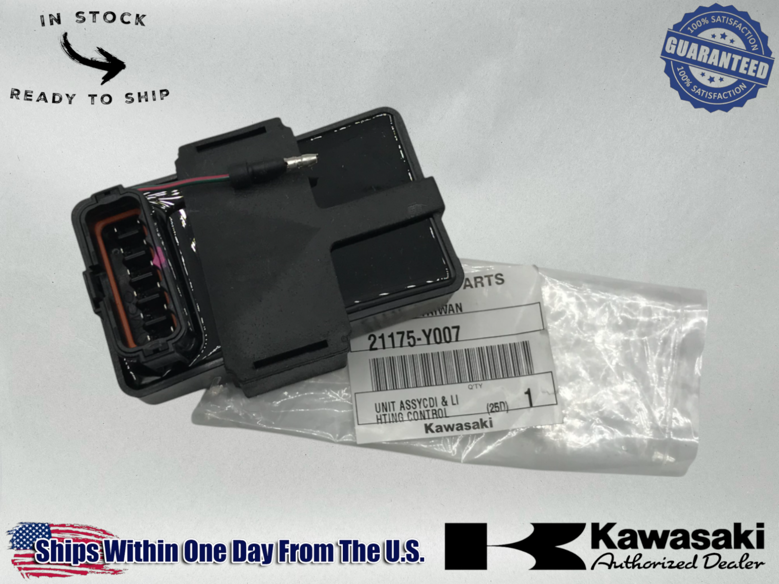 Kawasaki OEM 2012-24 Brute Force 300 CDI Box Ignition Control Unit 21175-Y007