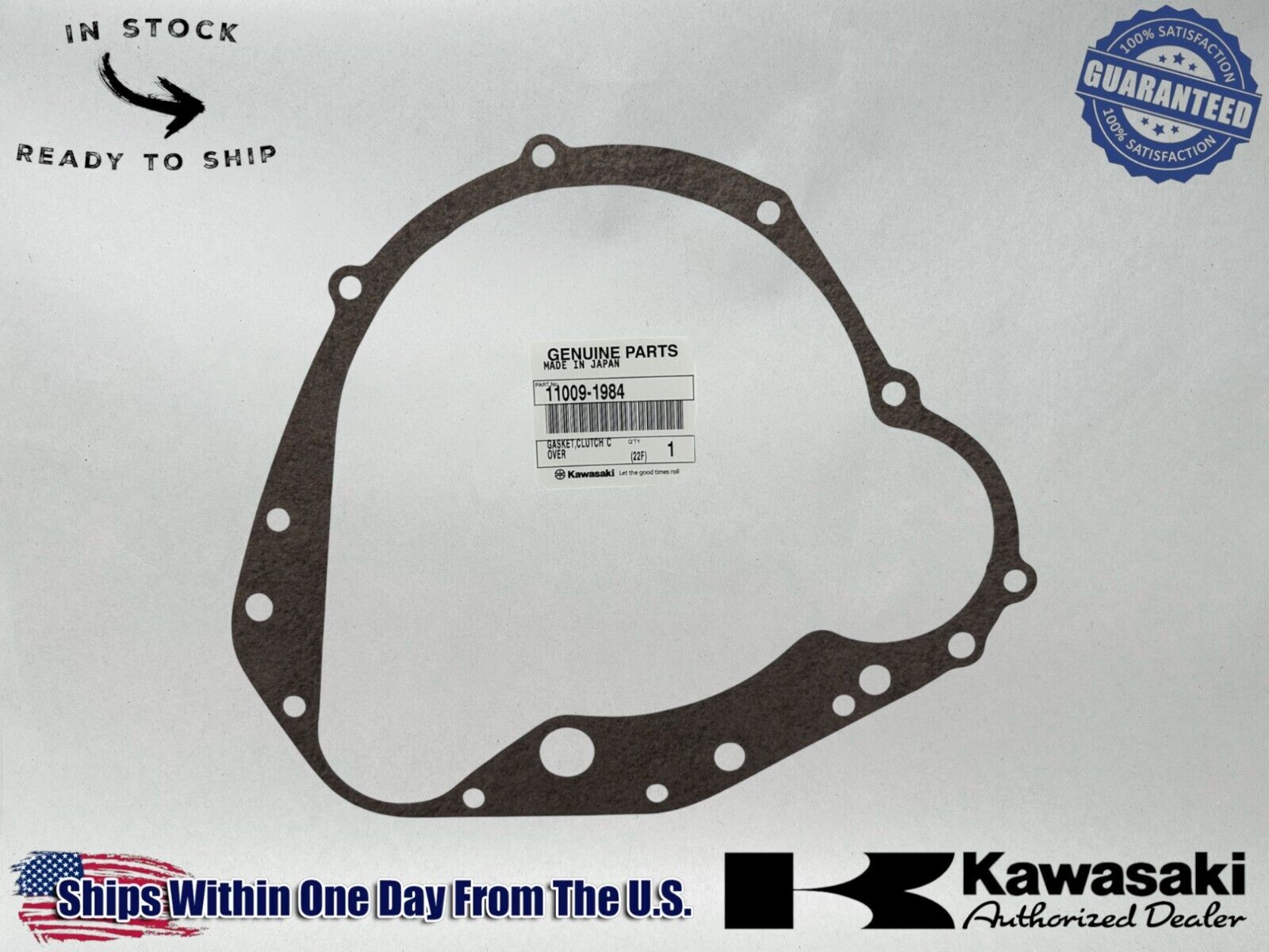 Kawasaki Genuine OEM Authentic Clutch Cover Gasket 11009-1984