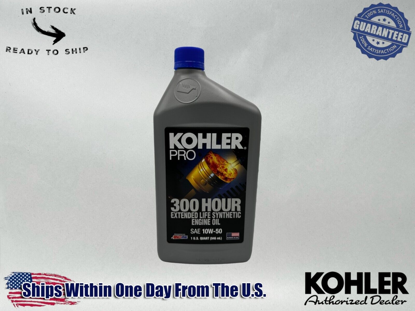 Kohler Genuine OEM Pro SAE 10W-50 Extended Life Synthetic Oil 25 357 72-S