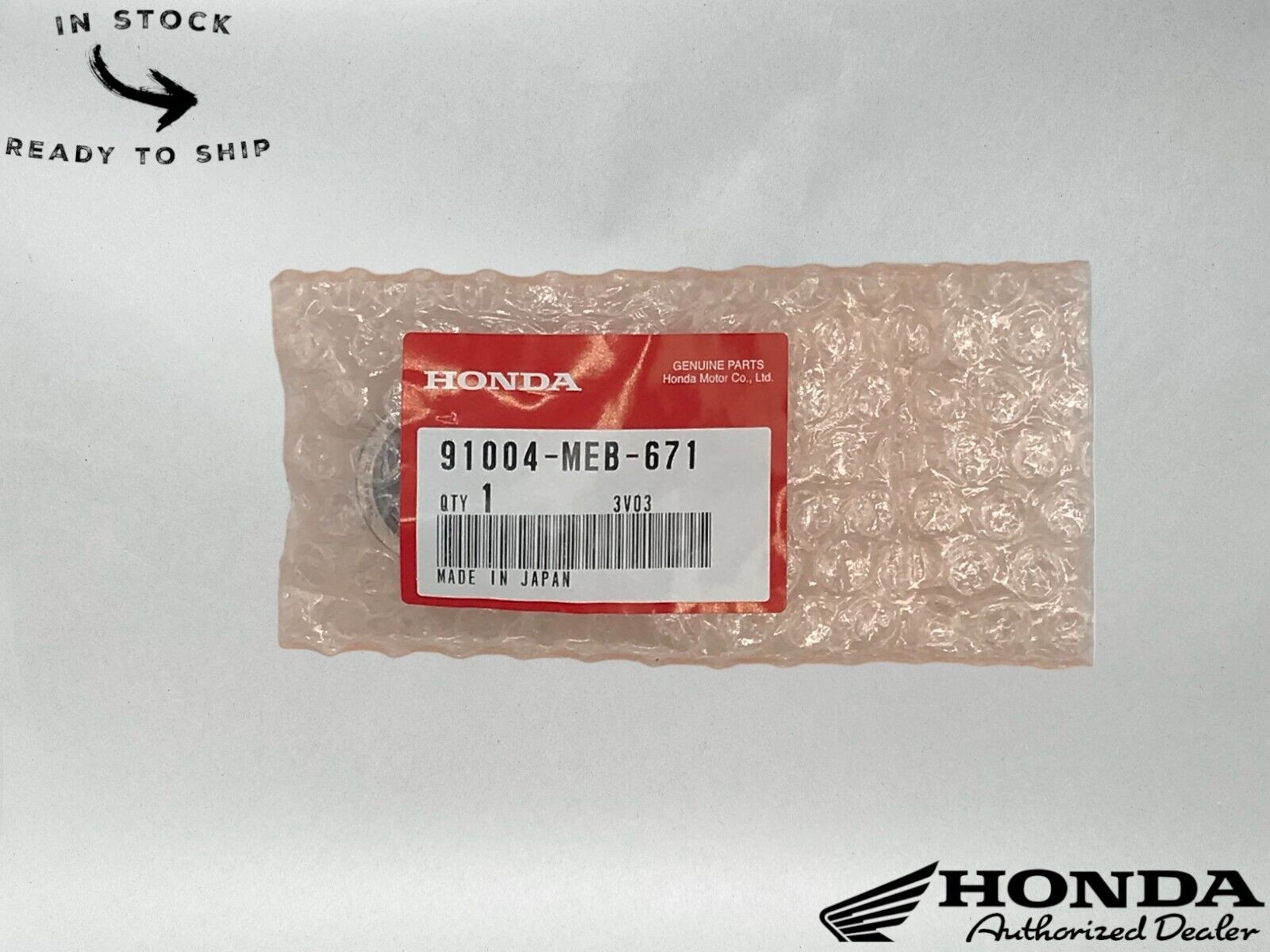 Honda Genuine OEM Bearing (20X32X14) 91004-MEB-671