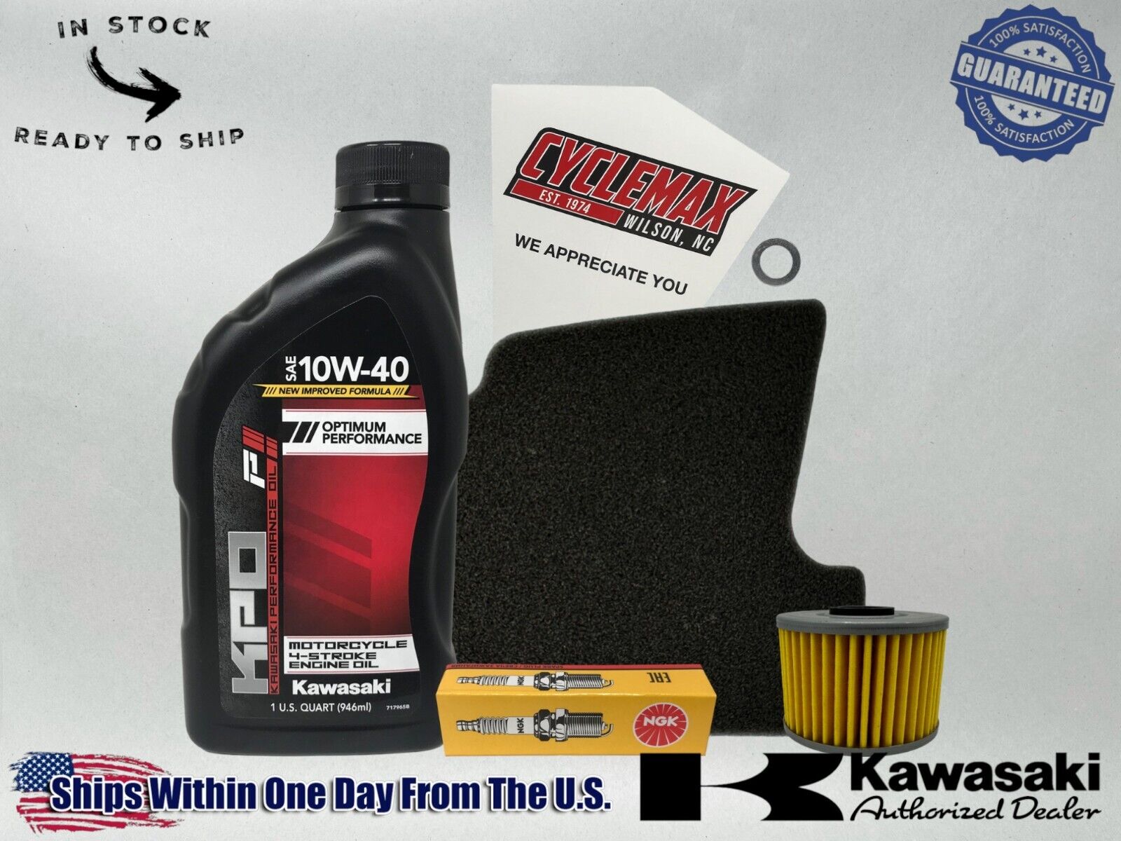 Cyclemax Standard KPO Tune-Up Kit fits 2017-2023 Kawasaki Z125 PRO