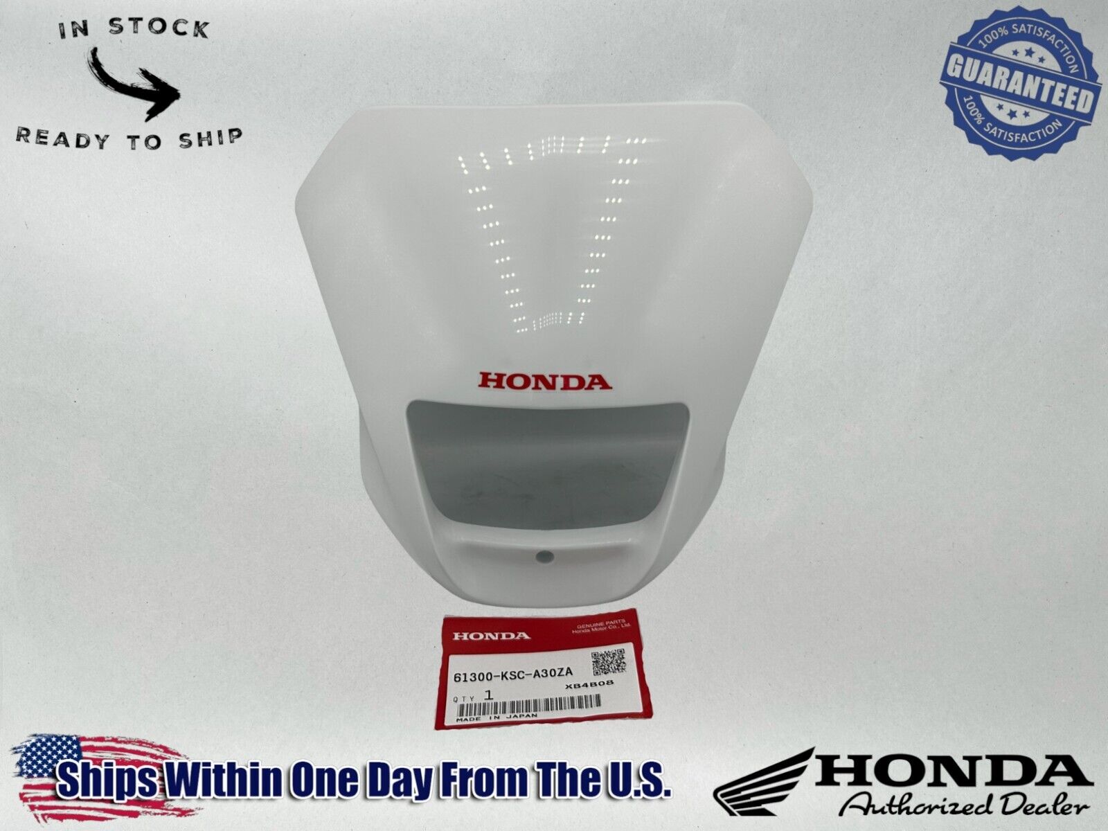 Honda Genuine OEM Authentic Visor Set NH196 61300-KSC-A30ZA