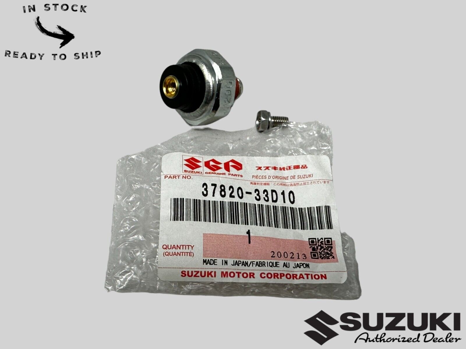 Suzuki Genuine OEM Oil Switch 37820-33D10