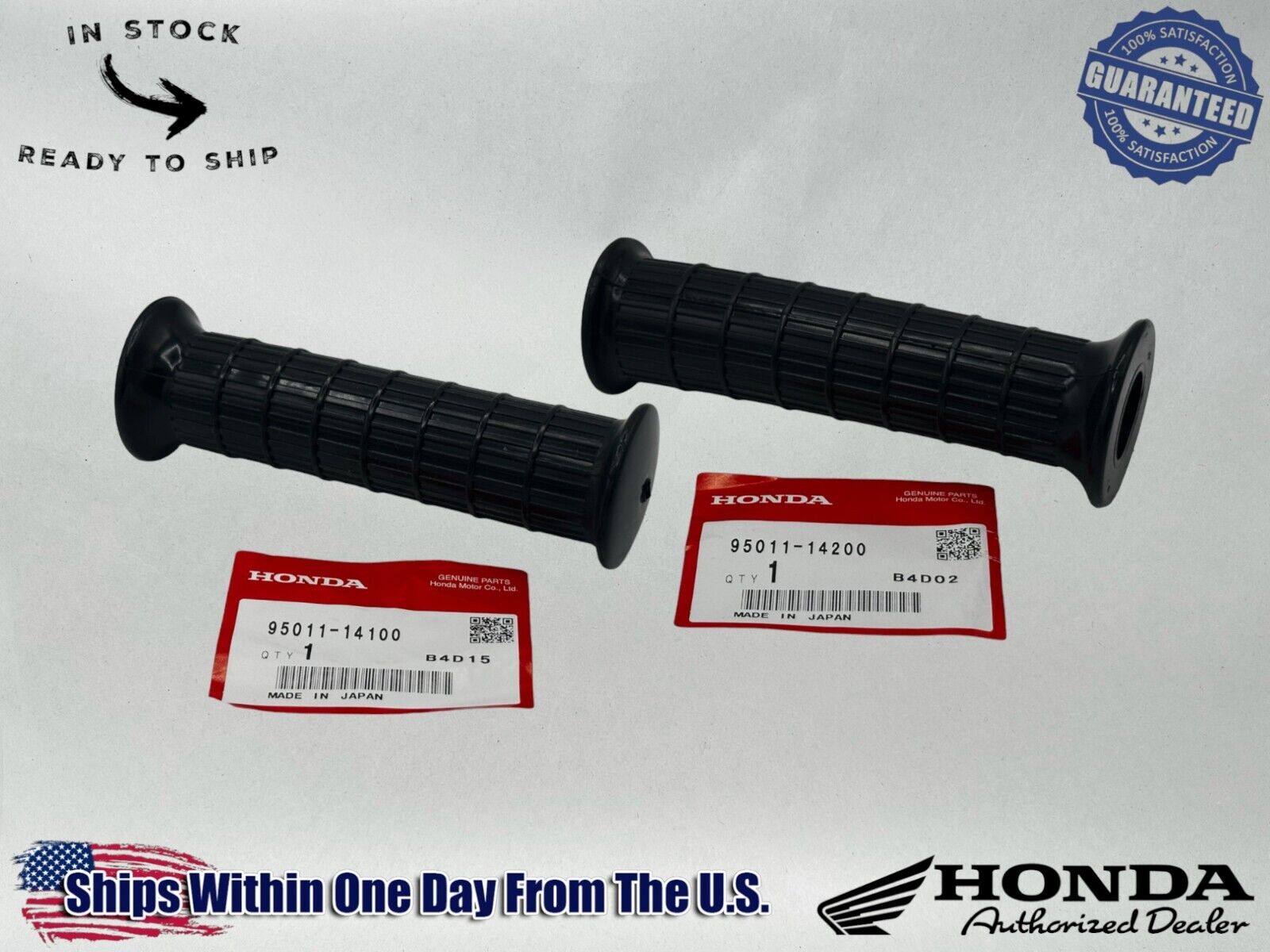 Honda Genuine OEM Right & Left Handle Grip Set 95011-14100+95011-14200