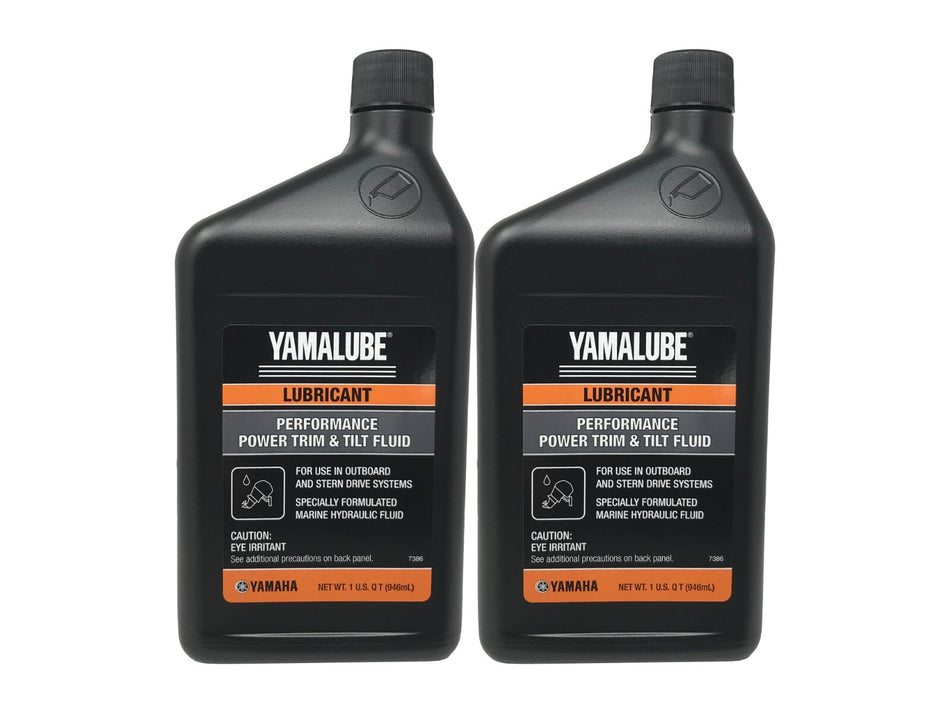 Yamaha Genuine OEM Performance Power Trim & Tilt Fluid ACC-PWRTR-MF-32 - 2 Pack