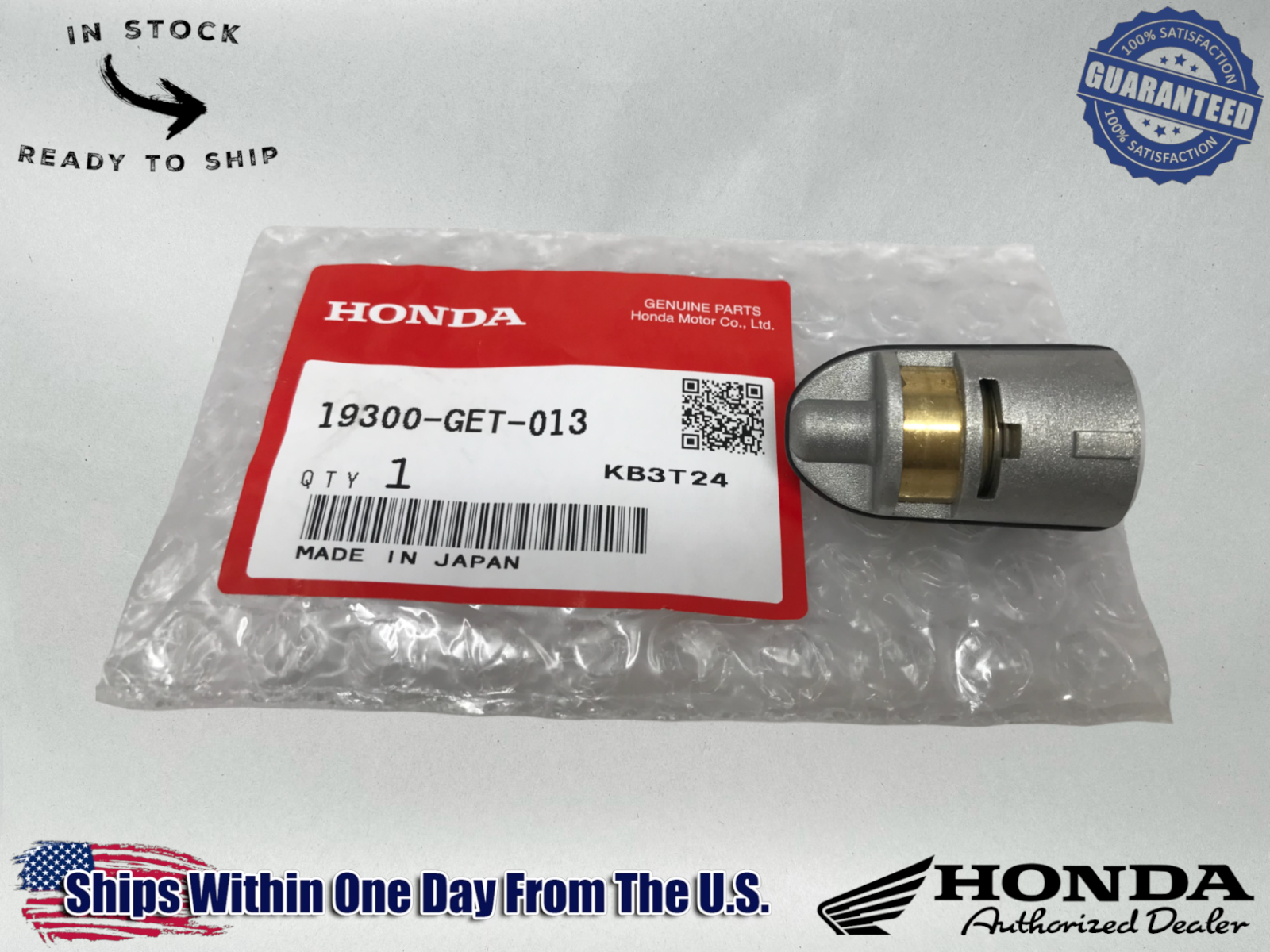 Honda OEM THERMOSTAT ASSY 03-24 RUCKUS/ 03-09 METROPOLITAN 50 19300-GET-013
