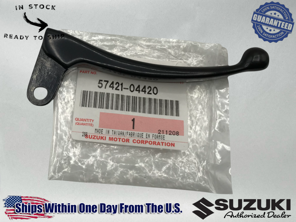 Suzuki Genuine OEM 1985-06 JR50 JR 50 FRONT BRAKE LEVER BLACK 57421-04420
