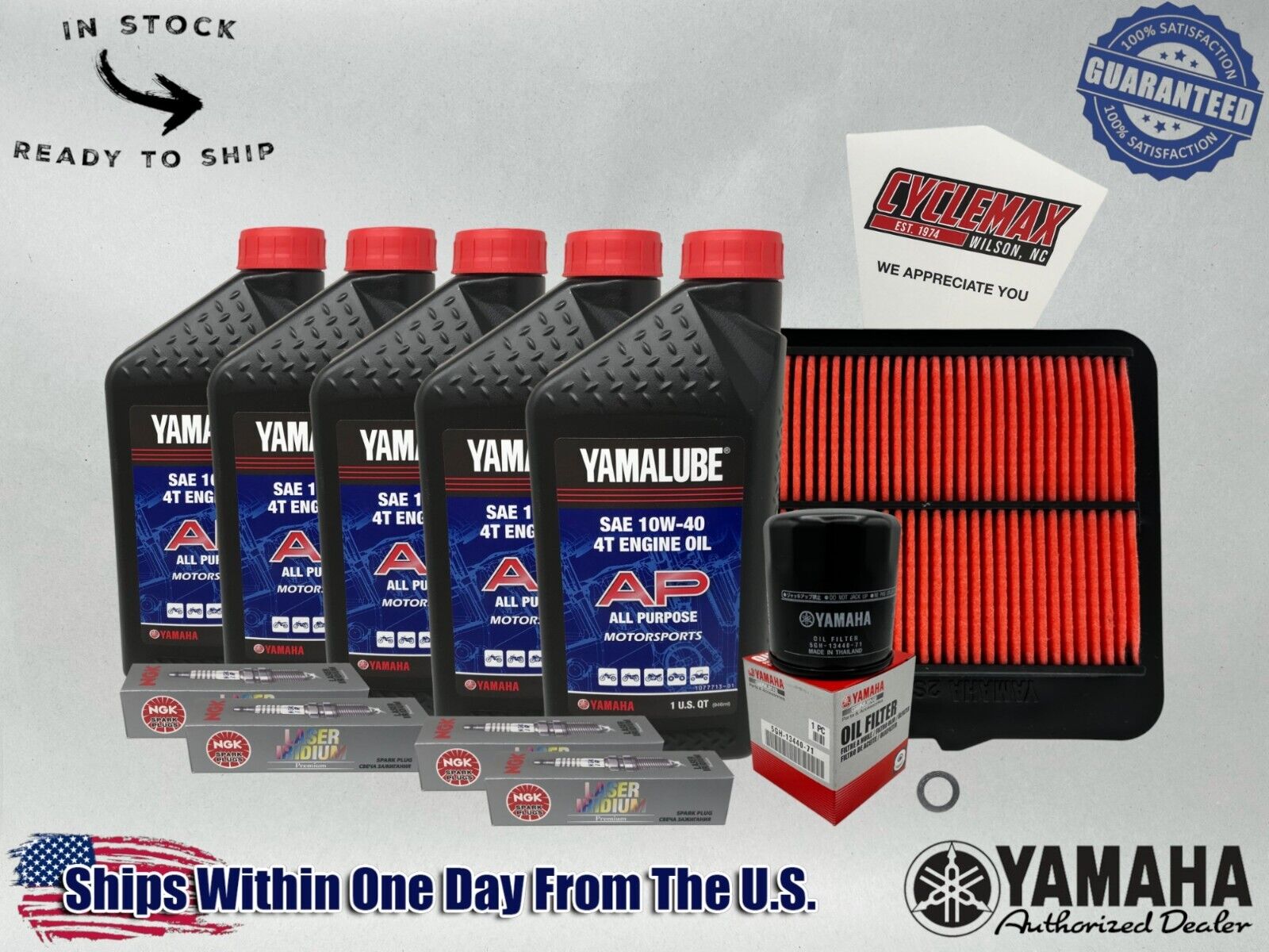 Cyclemax Standard Yamalube Tune-Up Kit fits 2009-2016 Yamaha Vmax 1200