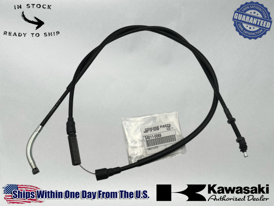 Kawasaki Genuine OEM Authentic 2007-24 VULCAN 900 CUSTOM CLUTCH CABLE 54011-0069