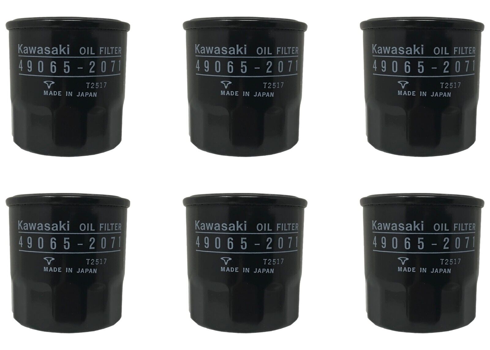 OEM Kawasaki Oil Filter 49065-2071 6 PACK