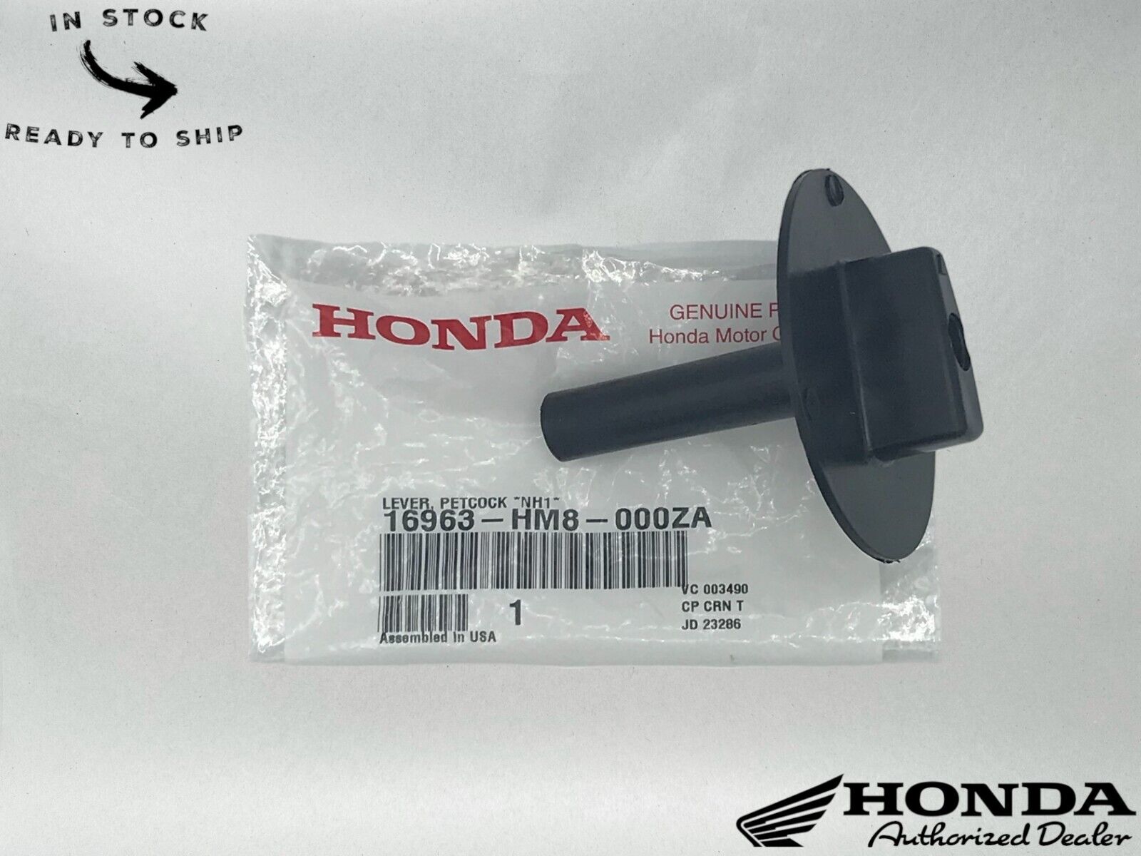 Honda Genuine OEM Petcock Lever 16963-HM8-000ZA