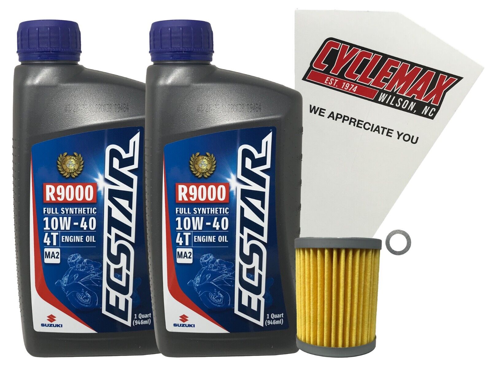 Cyclemax Genuine OEM Full Synthetic Oil Change Kit fits 2003-2006 Suzuki AN-400