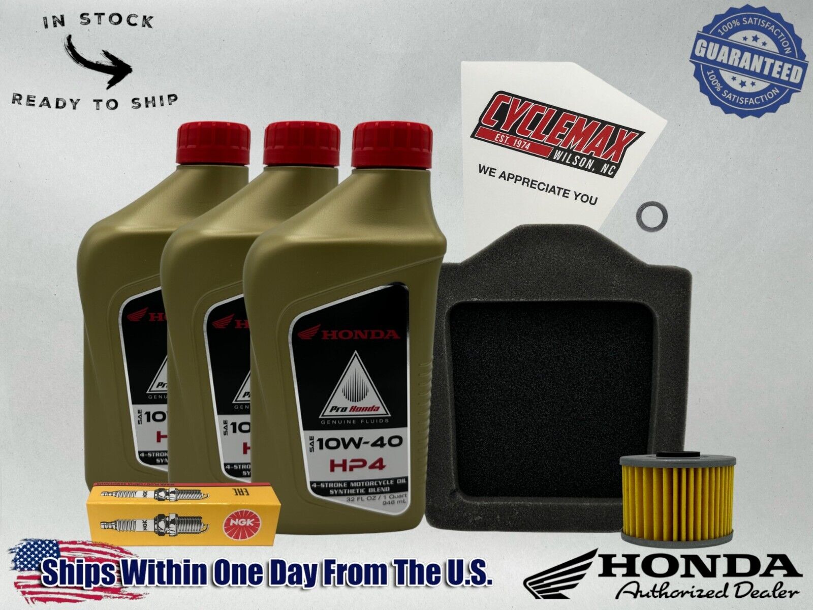 Cyclemax Semi-Synthetic HP4 Tune-Up Kit fits 1983-1987 Honda XL600R