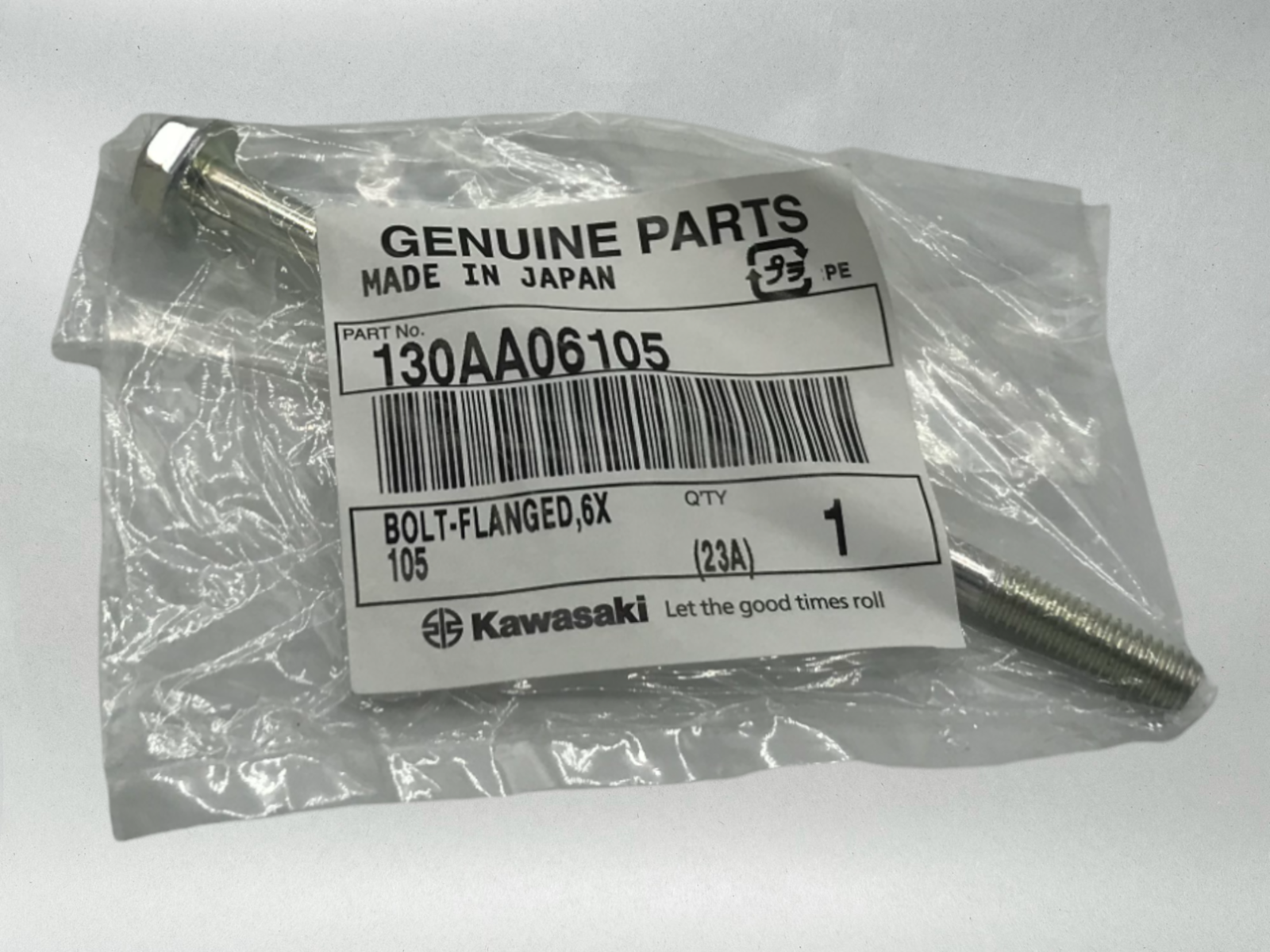 Kawasaki Genuine OEM Authentic BOLT-FLANGED 130AA06105 1