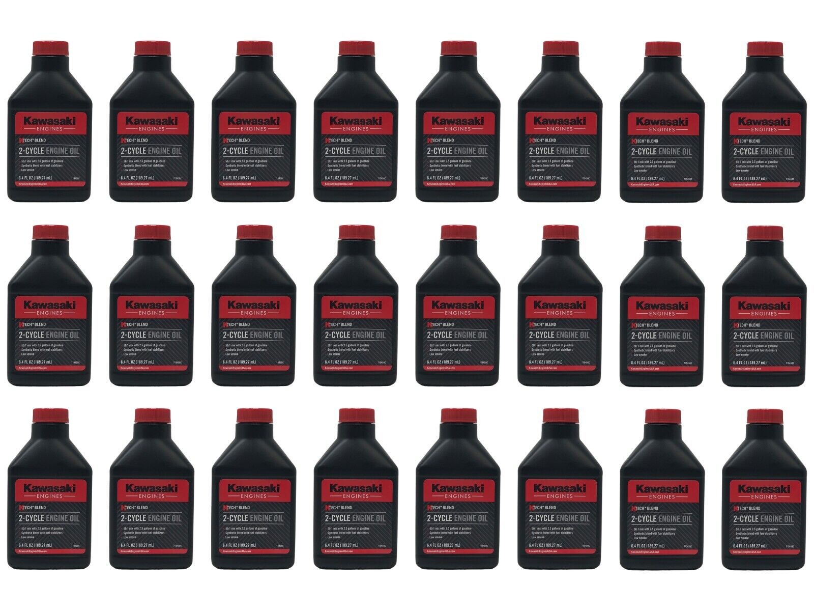 Kawasaki Engines Genuine OEM 6.4 FL OZ 2-Cycle Engine Oil 99969-6084 - 24 Pack