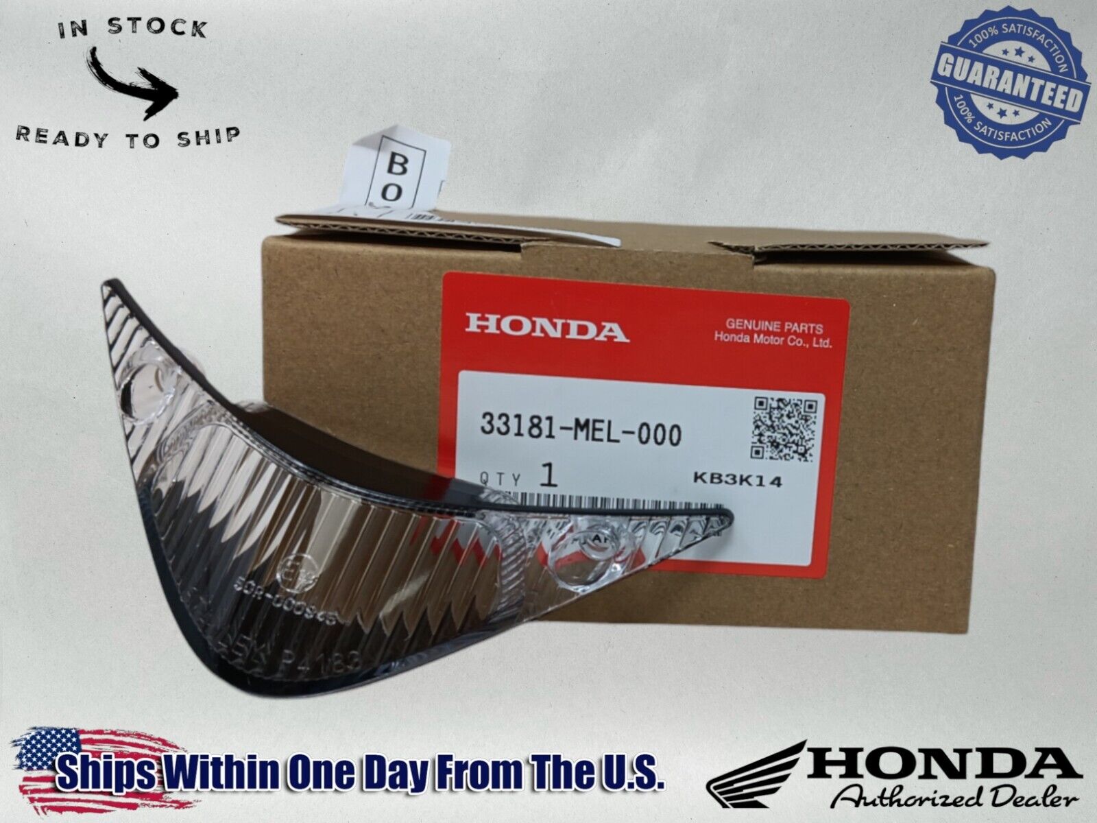 Honda Genuine OEM Authentic Position Light Lens 33181-MEL-000