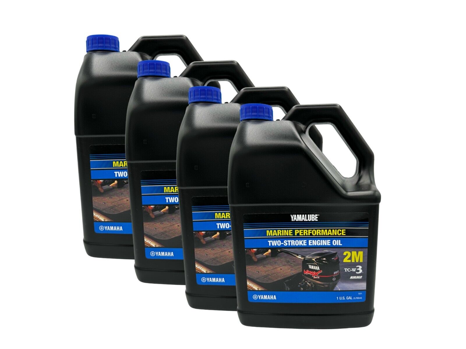 Yamalube Outboard 2M Marine Semi-Synthetic 2 Stroke Oil LUB-2STRK-MI-04-4PACK