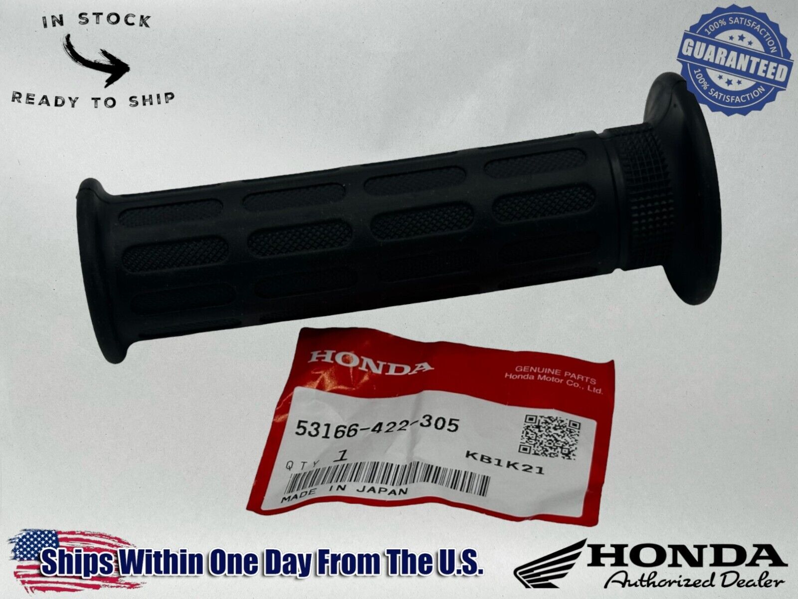 Honda Genuine OEM Authentic Handle Grip Left 53166-422-305